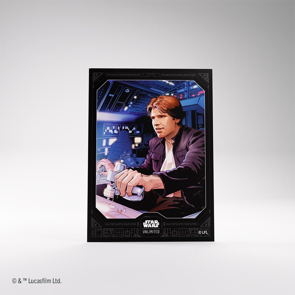 Gamegenic Star Wars: Unlimited Card Game Han Solo Art Sleeves | 66x92mm | 60 Count 3