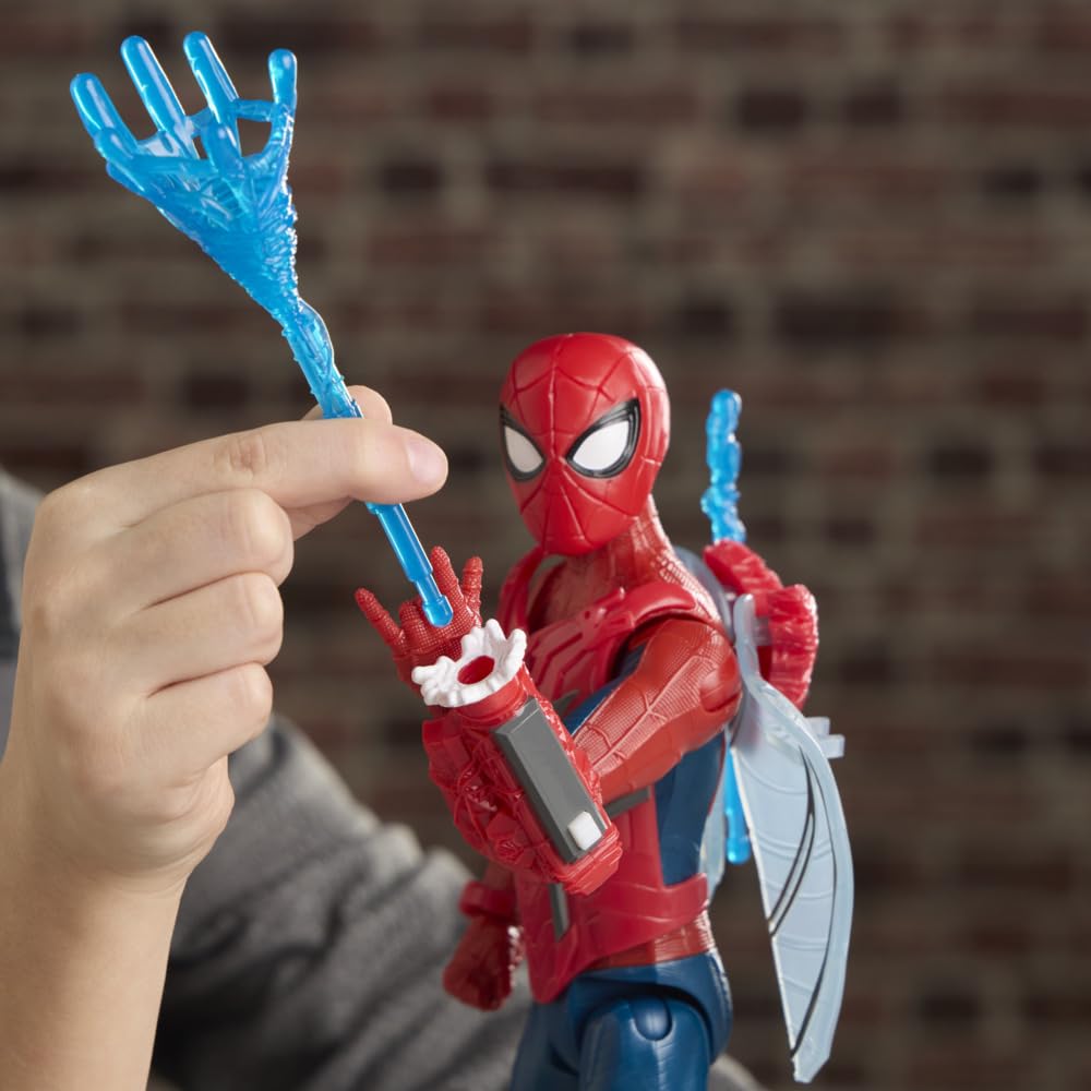 Marvel Spider-Man Titan Series Ultimate Web Gear Action Figure - 29.2cm Tall, 12 Accessories, Ages 4+ 13