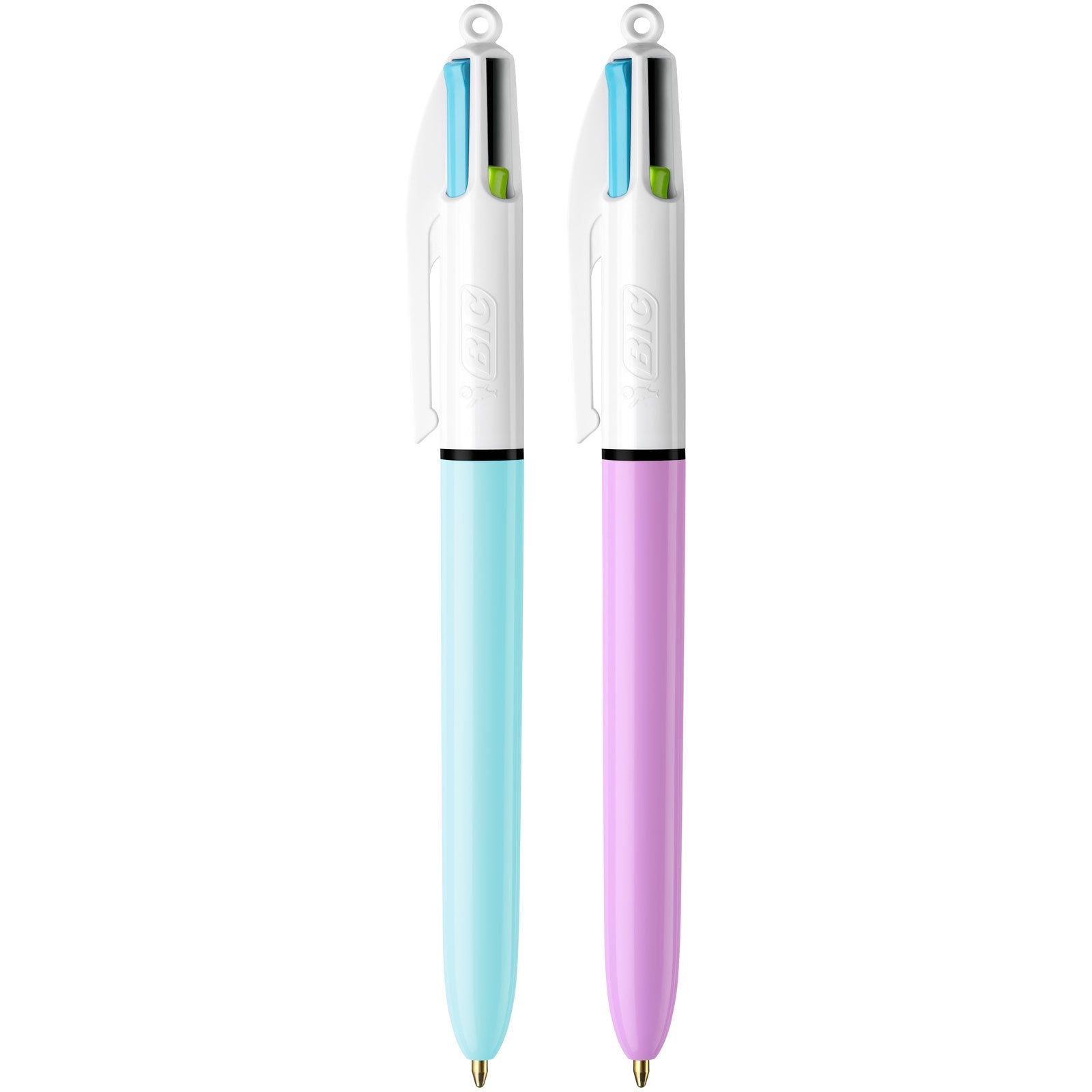 BIC 4 Colours Fun Retractable Ballpoint Pens - 4 Ink Colours, Medium 1.0 mm Point, Pack of 3 5