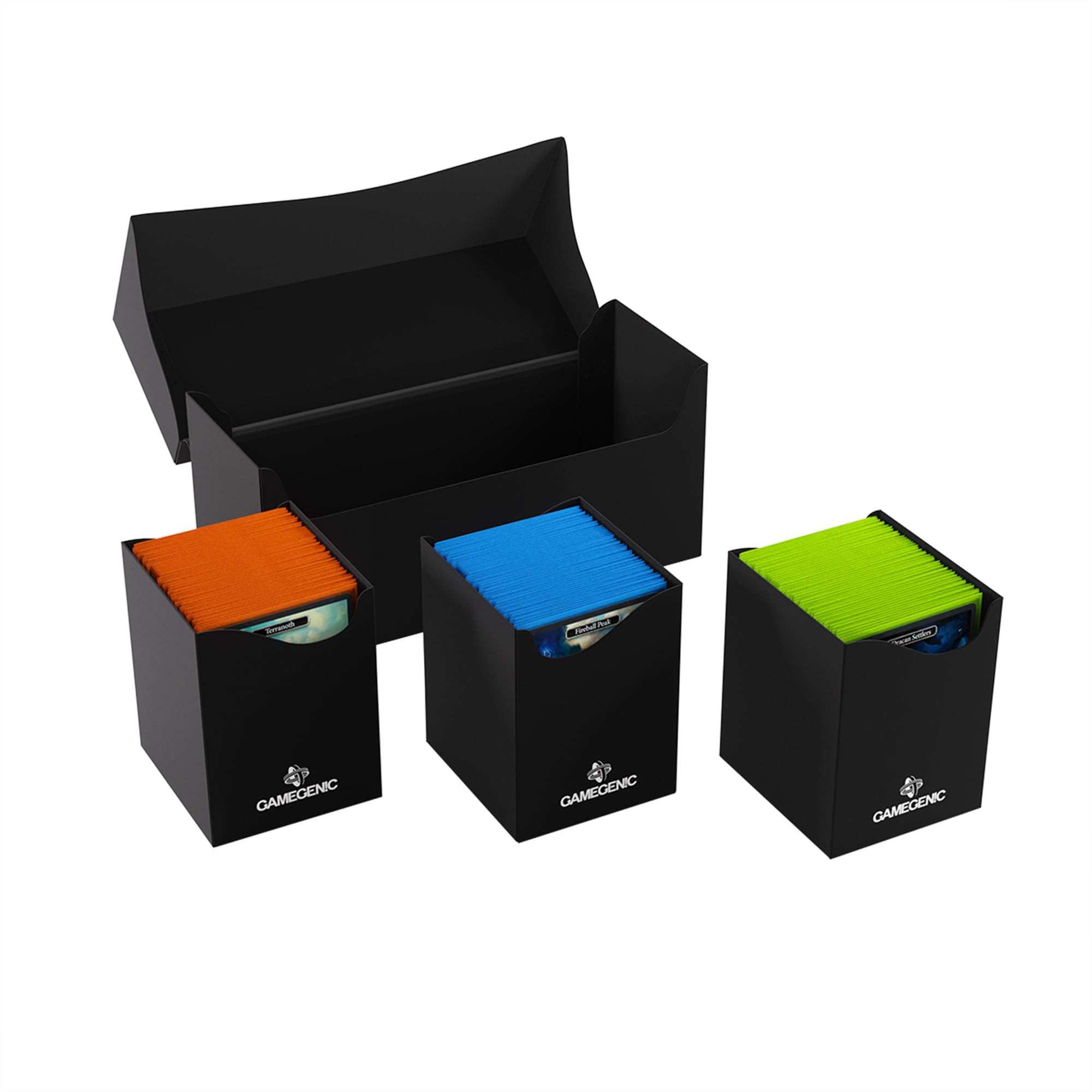 Gamegenic Triple Deck Holder 300+ XL Black – Card Storage Box for Double-Sleeved Cards 7