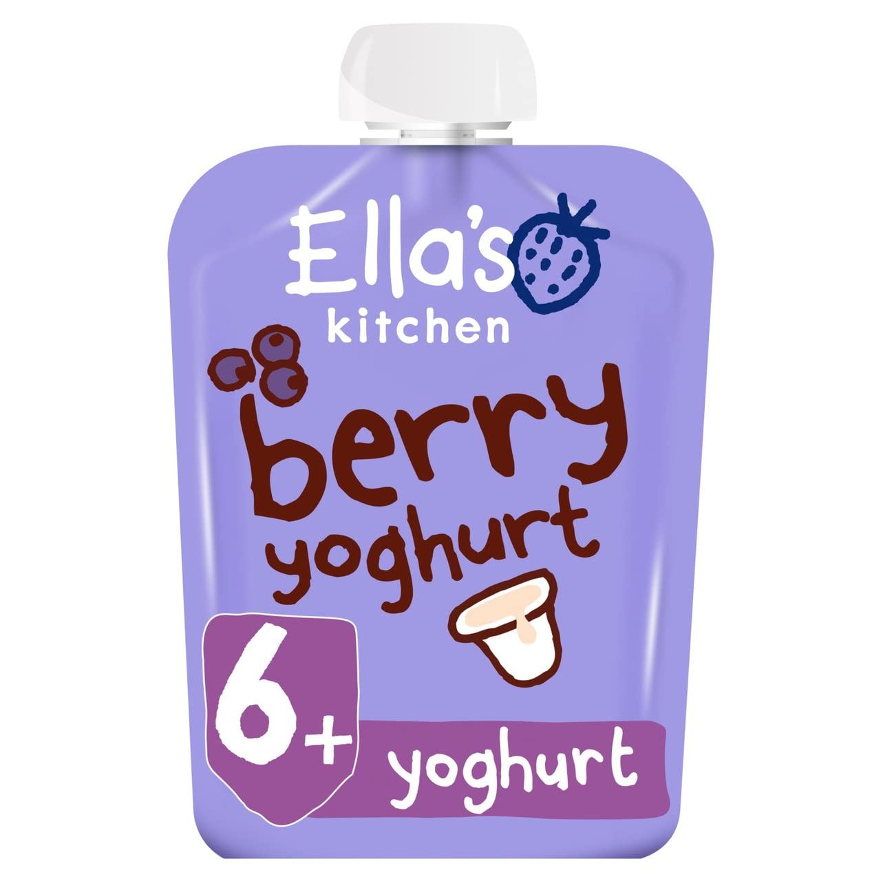 Ella's Kitchen - Bio-Beeren-Griechischer Joghurt-Snack für Babys, 90 g (6er-Pack) 4