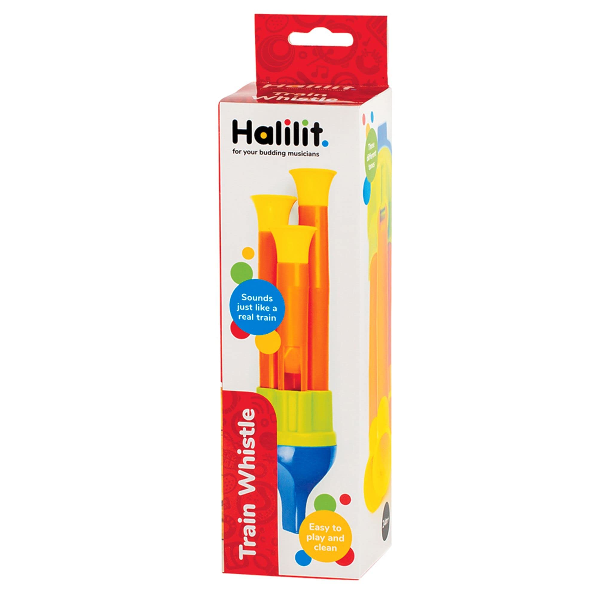 Halilit Train Whistle Musical Instrument - 3 Tones, Educational Toy for Ages 2+