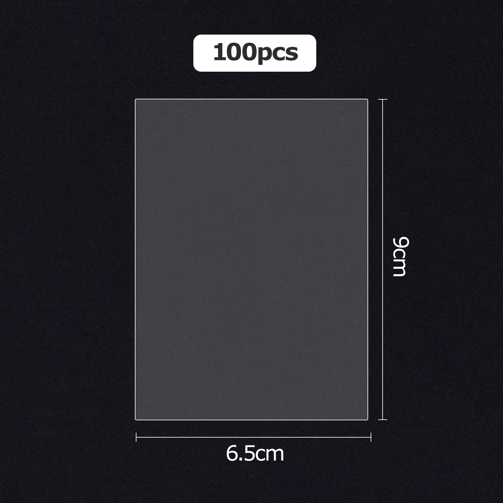 Carehabi Trading Card Sleeves - 100 Pack, 66 x 92 mm, 0.1mm Thickening for Pokemon & Magic Cards
