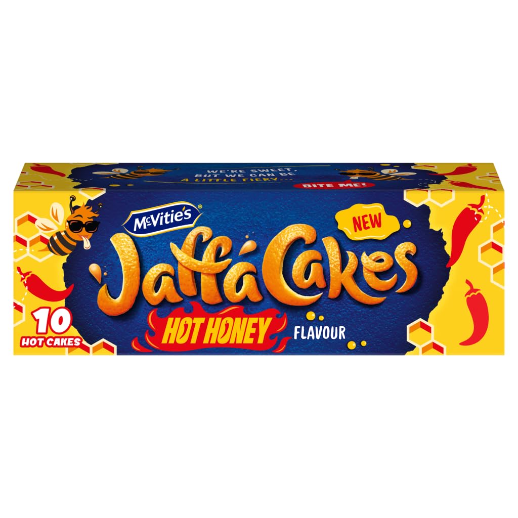 McVitie's Jaffa Cakes Hot Honey Flavour, 10 Fiery Biscuits, 110g 1