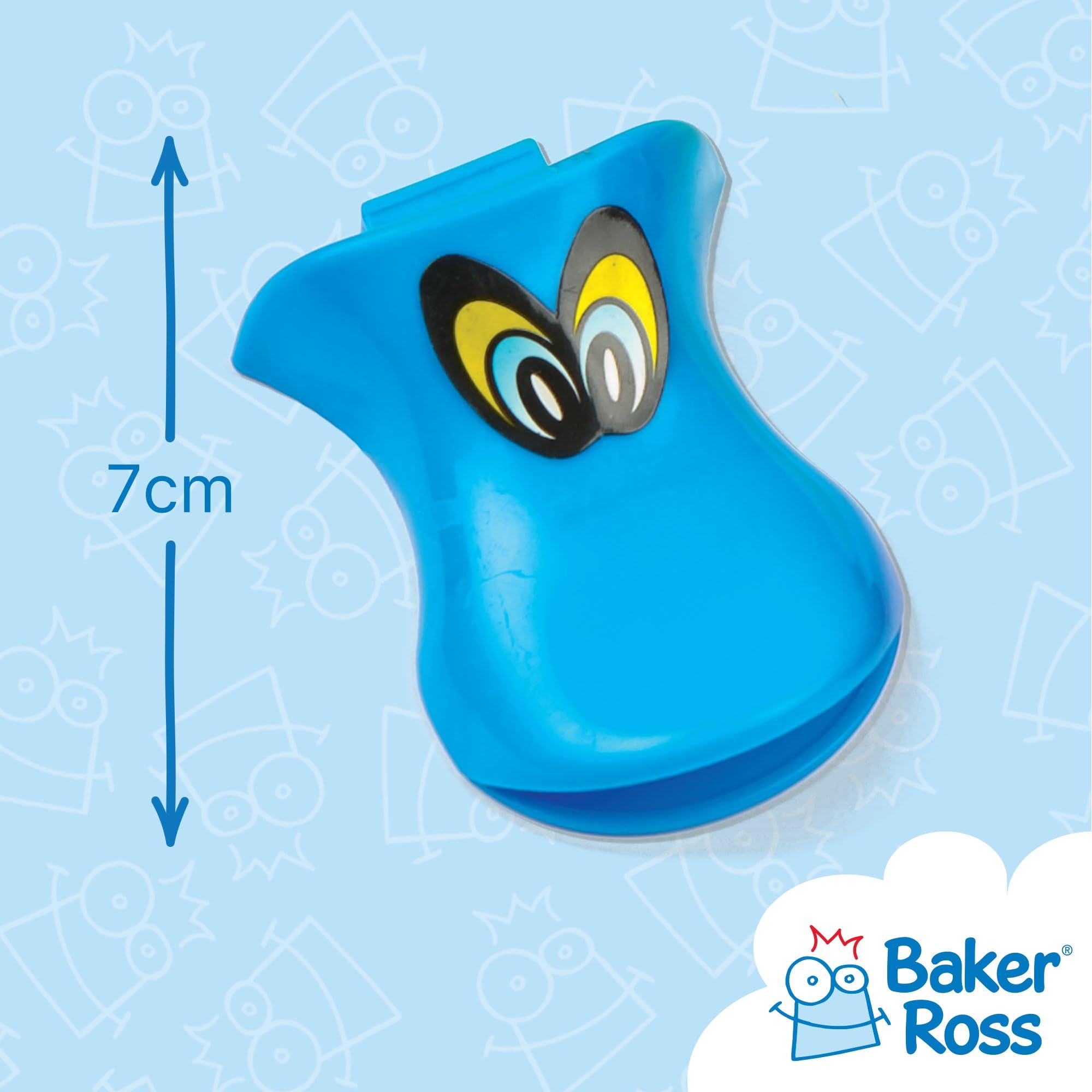 Baker Ross Duck Whistles (Pack of 12) - Assorted Colors, 7cm Plastic Noisemakers for Kids 4