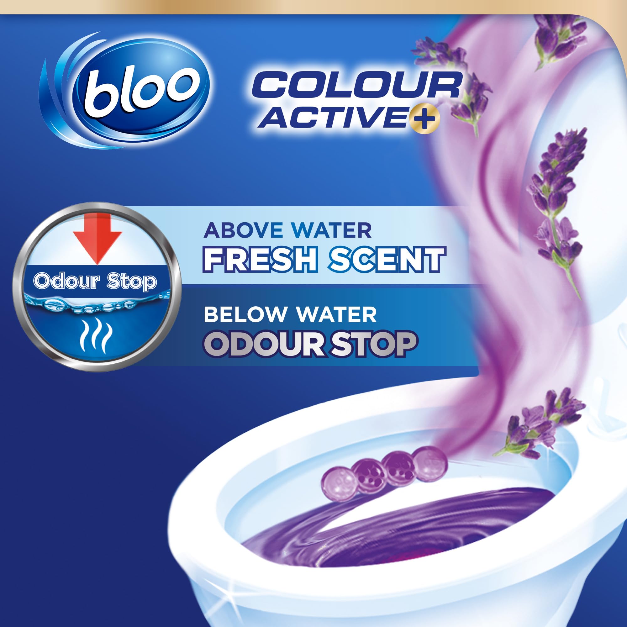 Bloo Colour Active Toilet Rim Block Lavender Anti-Limescale Cleaning | Pack of 2 4