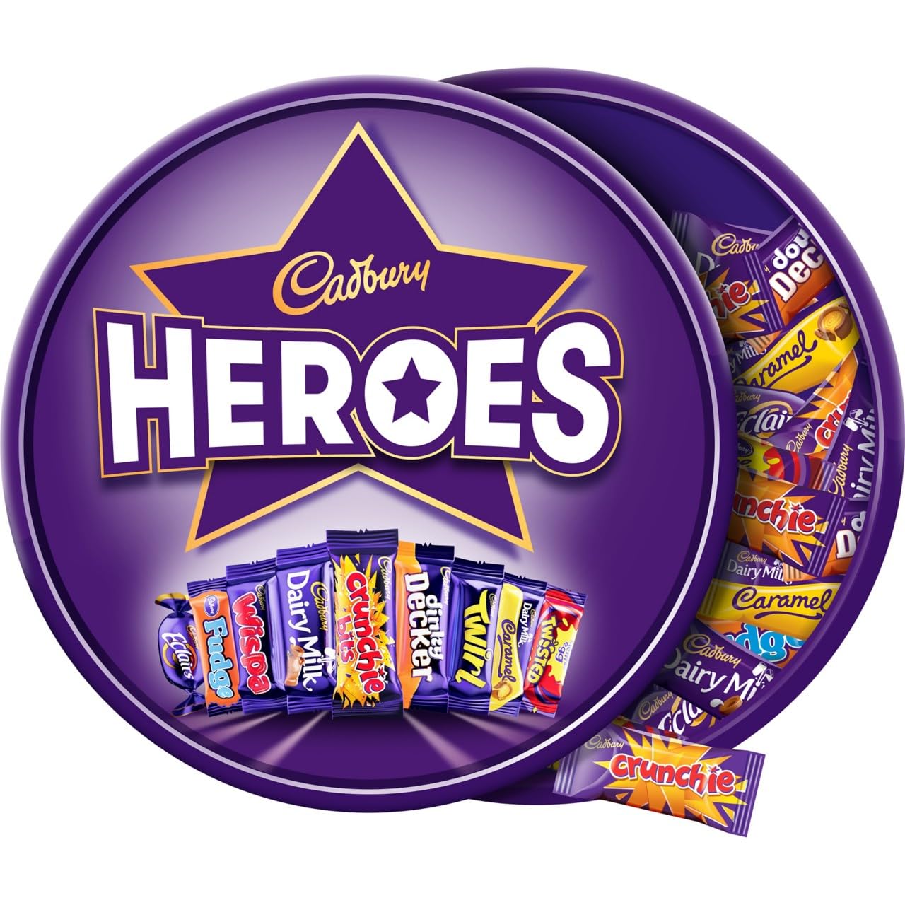 Cadbury Heroes Schokoladenbecher (550 g) – Verschiedene Miniatur-Schokoriegel