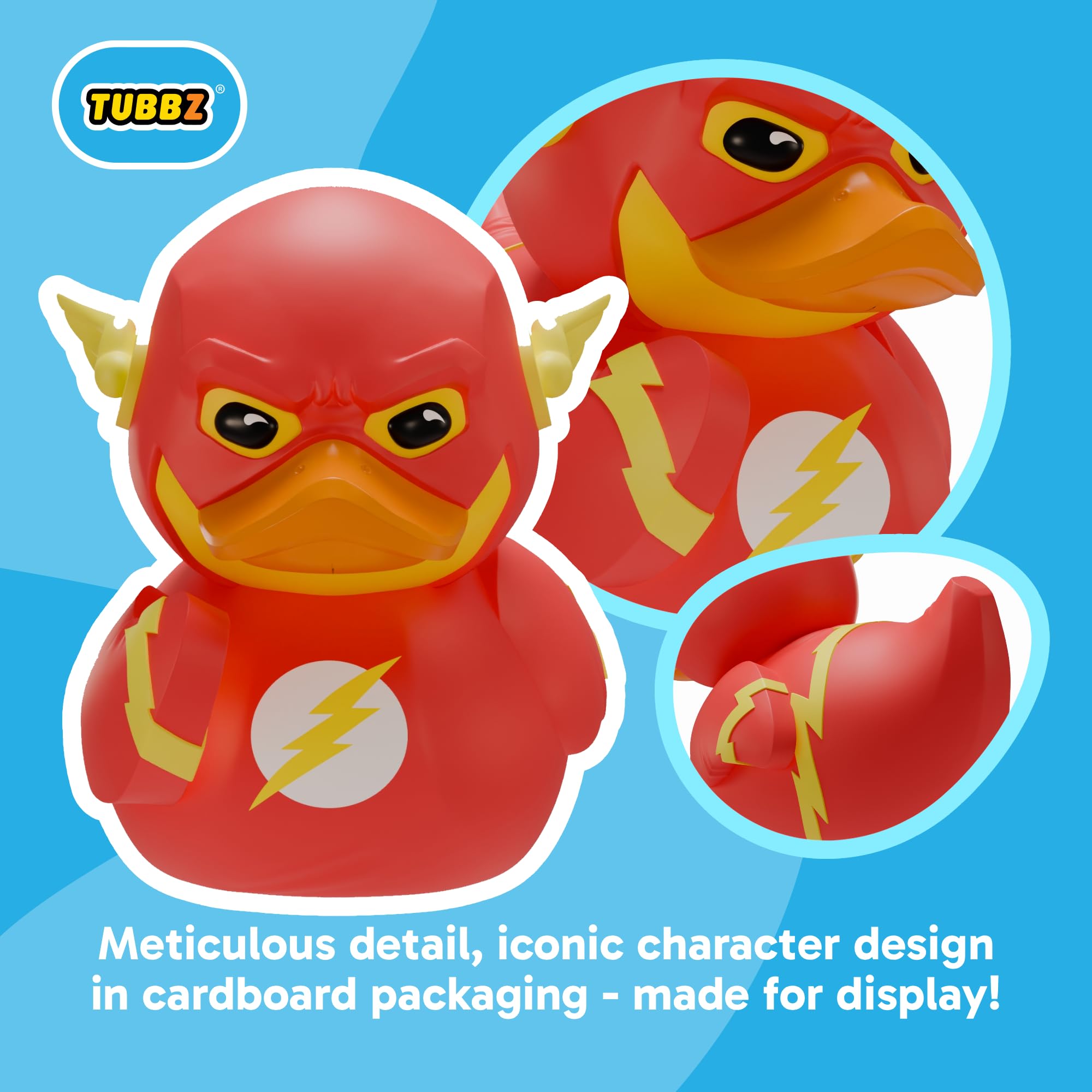 TUBBZ DC Comics The Flash Cosplaying Rubber Duck Vinyl Figure | 3.54 in Tall | Boxed Edition