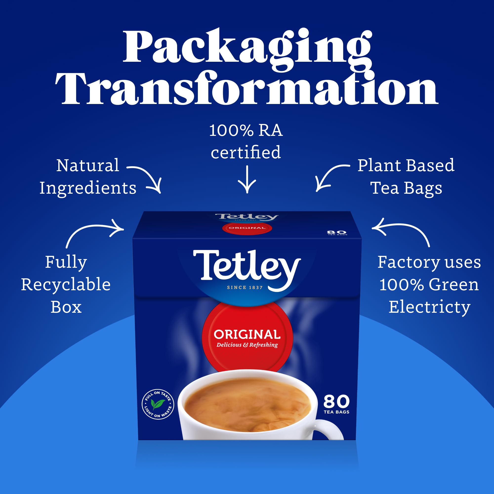Tetley Grüner Tee Zitrone 50 Teebeutel, 100 g – Mit Zitrusfrüchten angereicherter Grüntee 3