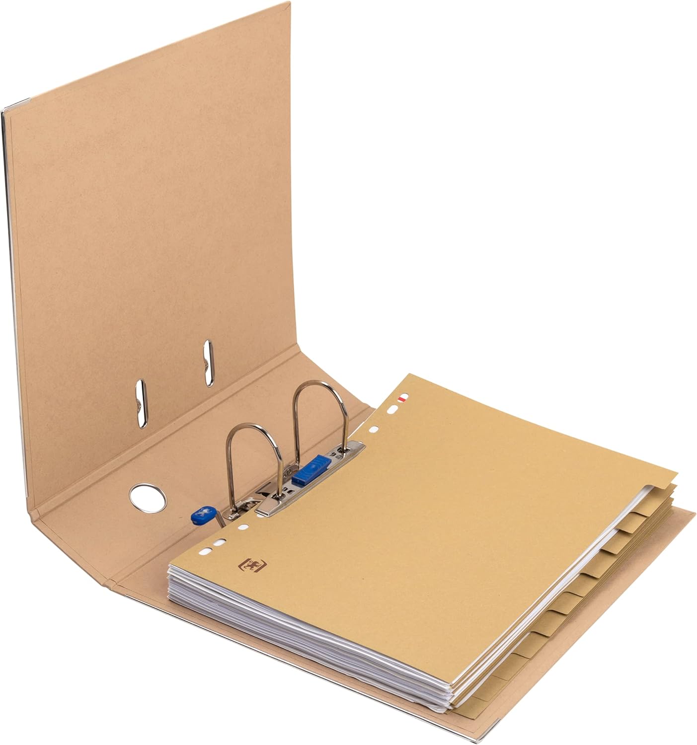 Oxford A4 Lever Arch File, Touareg, Natural, Pack of 3 Folders,A4,8 cm Brown 4