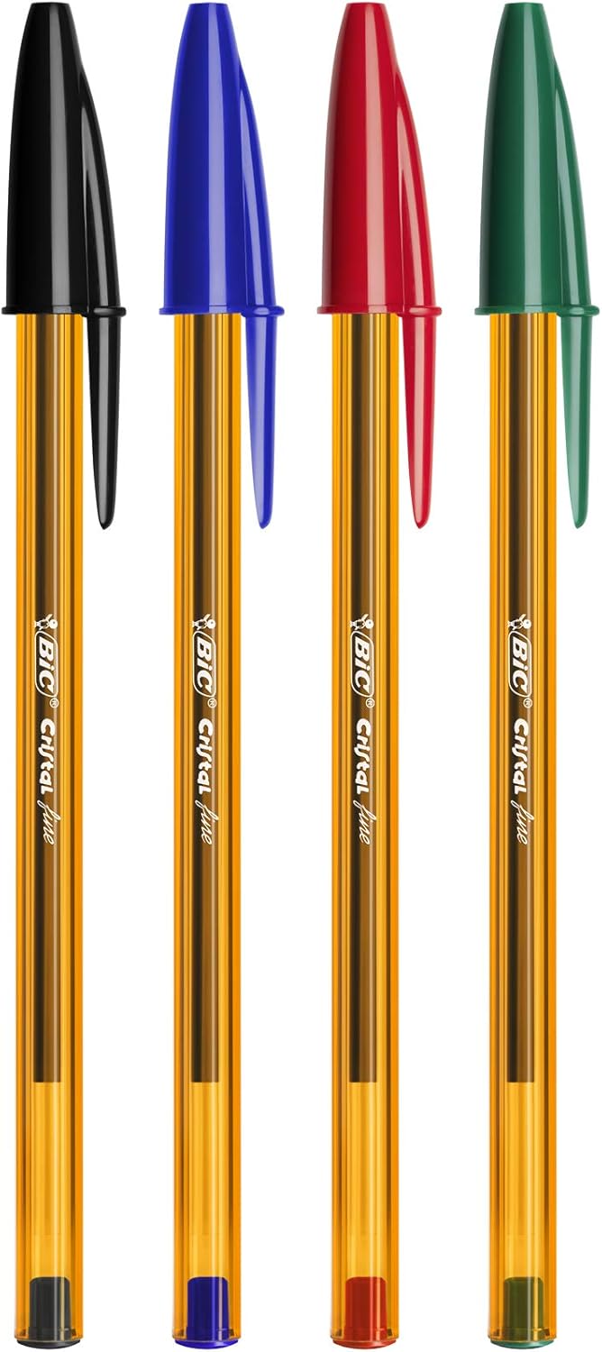 BIC Cristal Original Ballpoint Pens, Every-Day Biro Pens with Fine Point (0.8 mm), Black Ink, Pack of 50 4