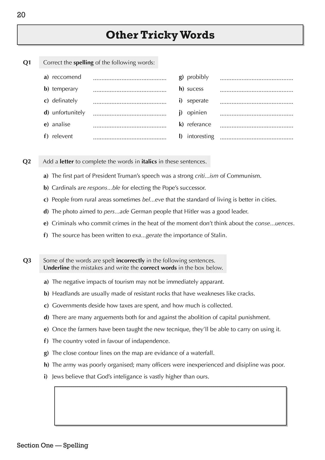 CGP Spelling, Punctuation and Grammar for Grade 9-1 GCSE Workbook | Includes Answers | Ages 14-16 6