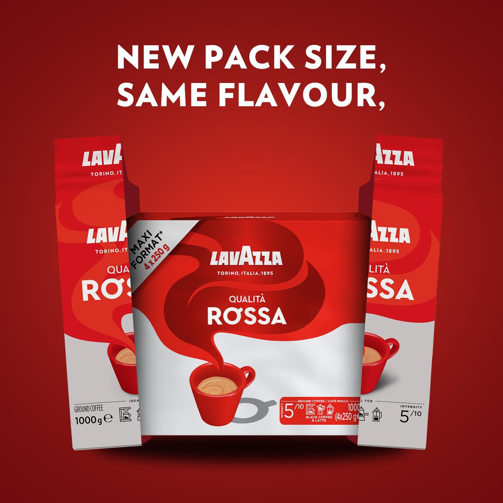 Lavazza Qualità Rossa Ground Coffee - Rich & Full-Bodied | Medium Roast | 1 kg 3