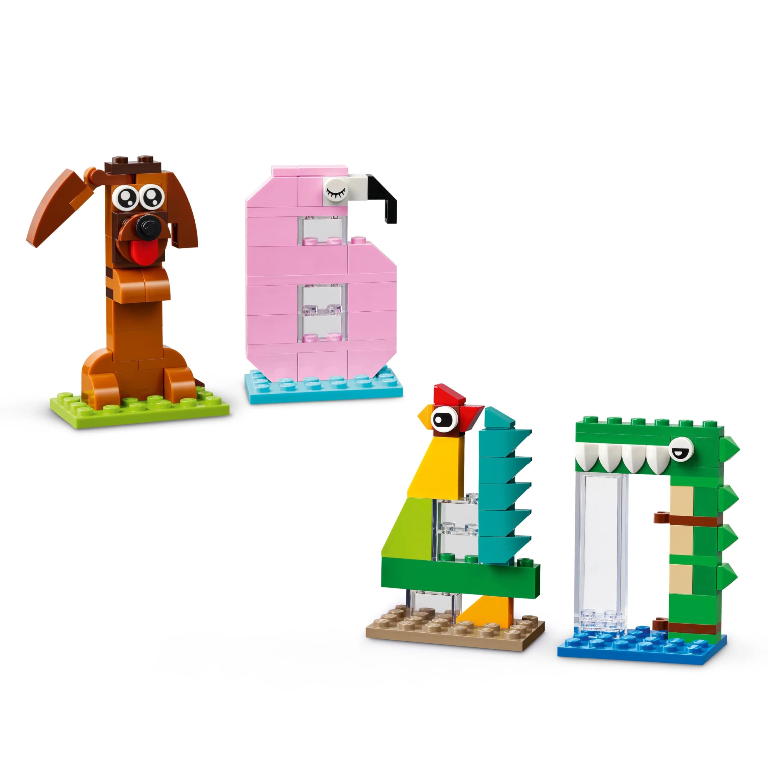 LEGO Birthday Numbers Cake Topper Set 40807 with 10 Animal Figures | Ages 6+ 3