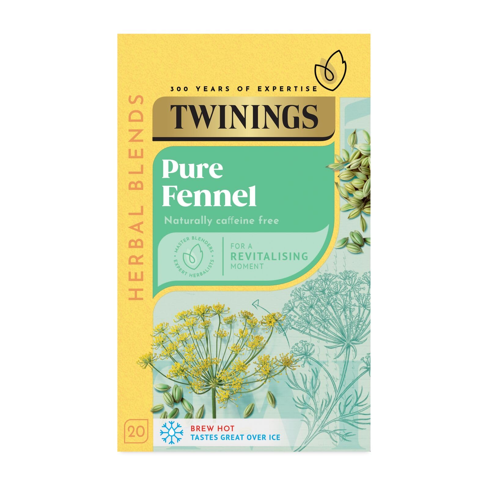 Twinings Pure Fennel Herbal Tea - Supports Digestion | 20 Tea Bags | 40g 1