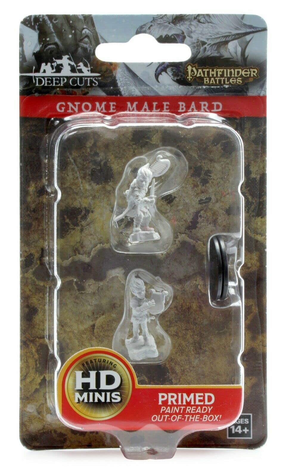 Dungeons & Dragons Gnome Male Bard Miniature Accessory | Cardstock | 2020 Release