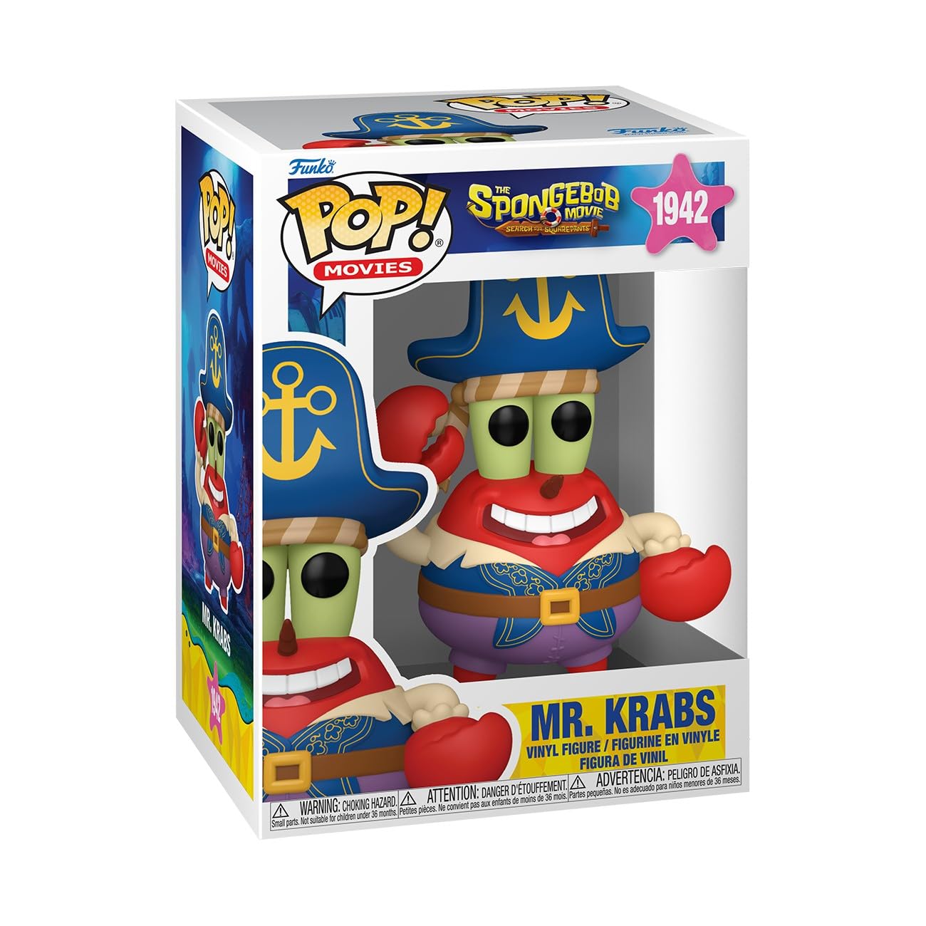 Funko Pop! Movies: The SpongeBob Movie - Mr. Krabs Collectable Vinyl Figure | Standard Size