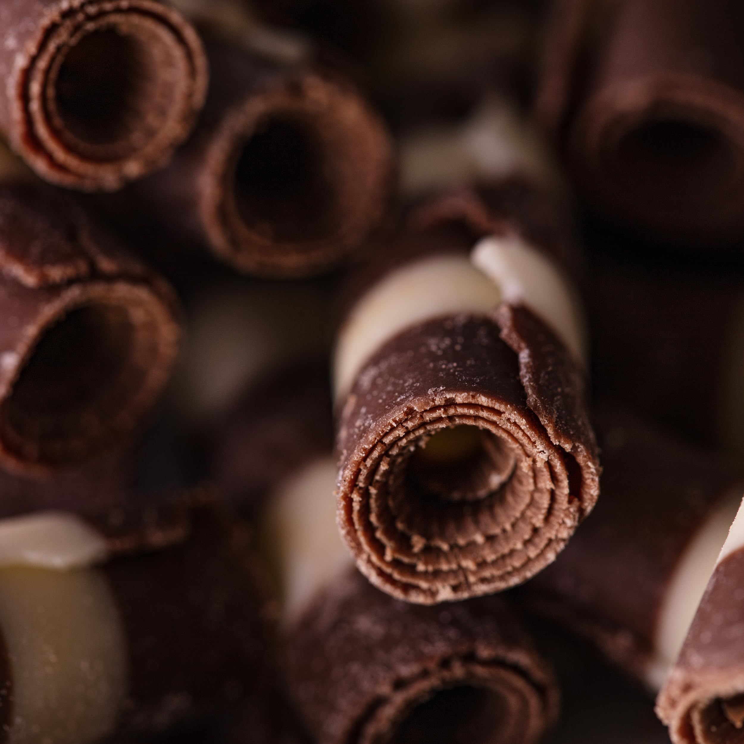 PME Belgian Chocolate Striped Cigarellos - Premium Edible Decoration | 100g
