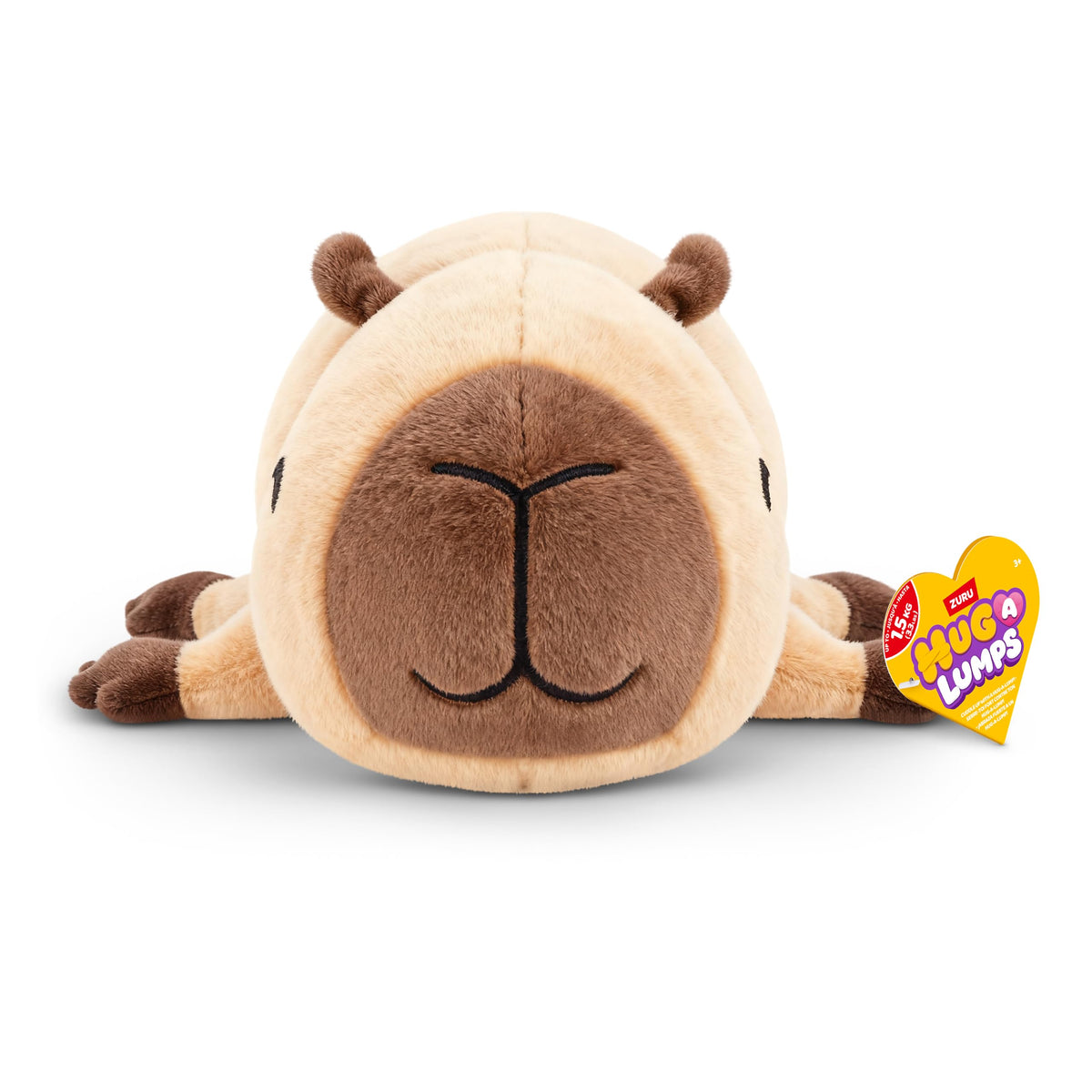 Hug-A-Lumps Capybara Connie Soft Doll - Weighted Plush for Calm & Comfort | Medium Size
