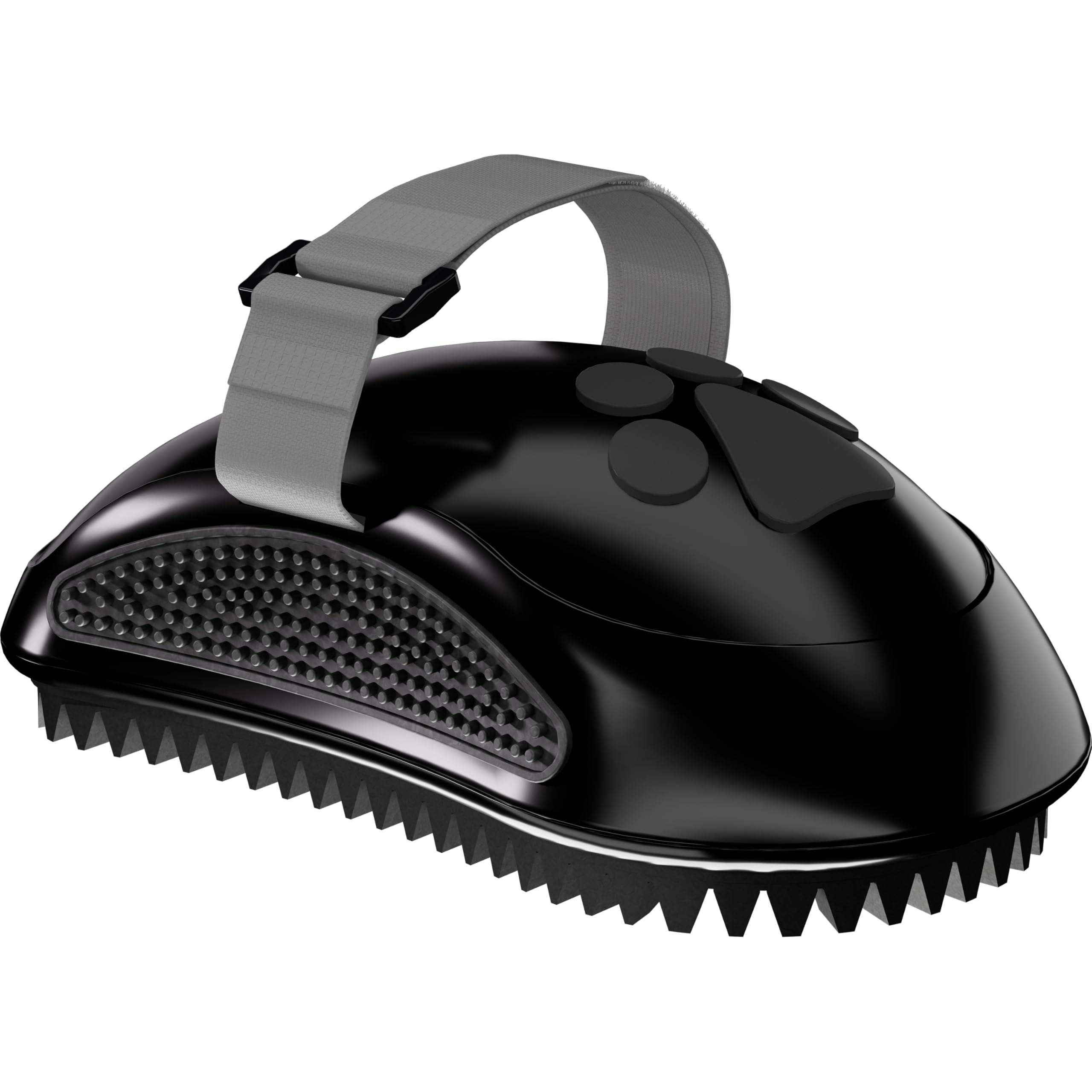 FURminator Curry Comb Large - Rubber Grooming Brush for Dogs & Horses, Removes Loose Hair & Dust, Massages Skin 1