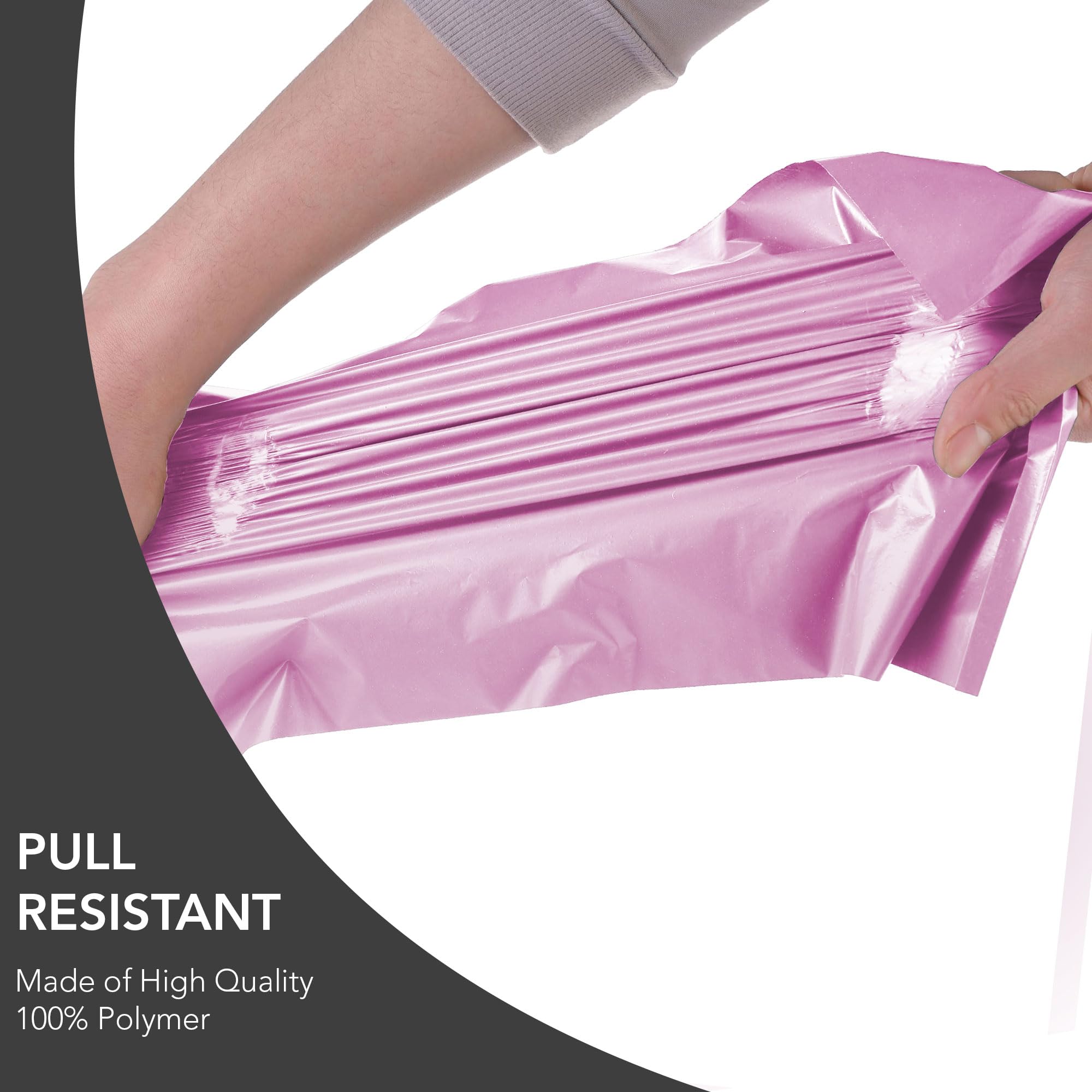 50 Mixed Baby Pink Parcel Bags, Postage Bags, Mailing Bags 5 Sizes 10 Each 3