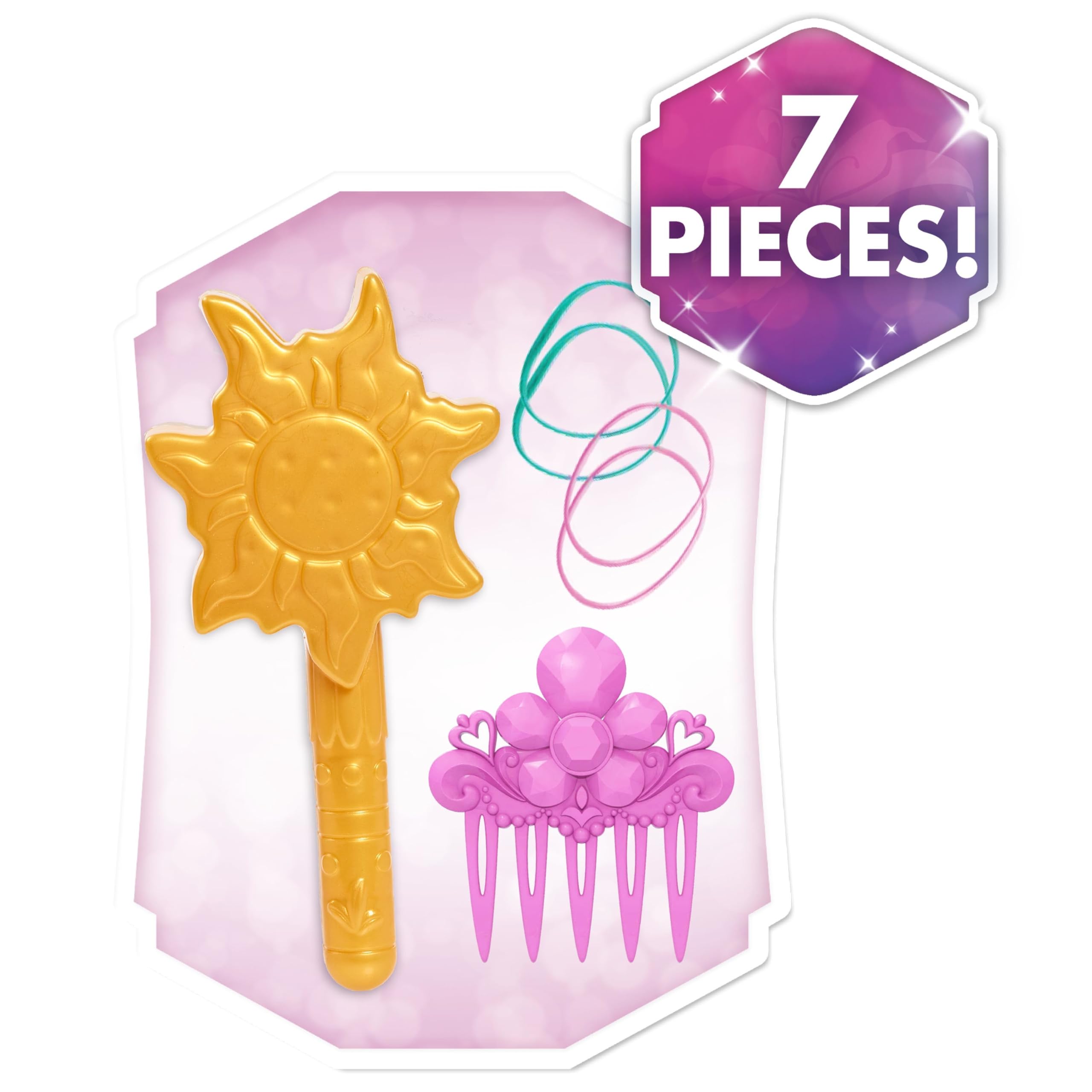 Just Play Disney Princess Rapunzel Styling Head - 7 Pieces, 8-Inch, Ages 3+ 5