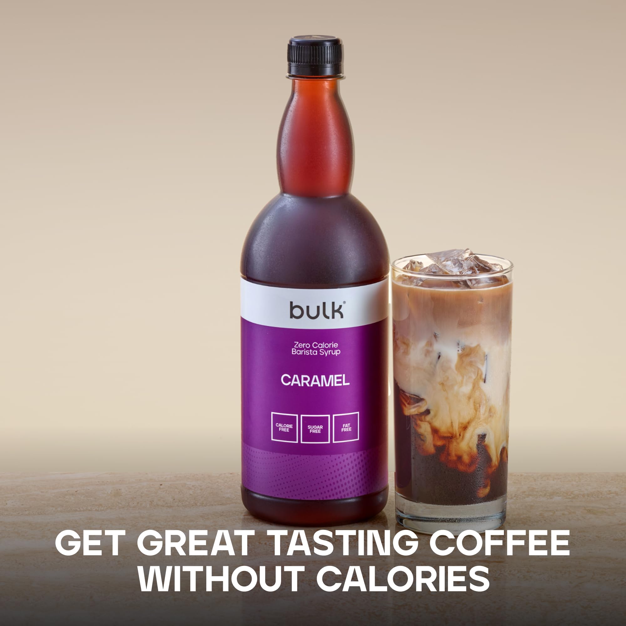 Bulk Zero Calorie Barista Syrup - Caramel Flavor | Sugar & Fat Free | 1 Litre Bottle