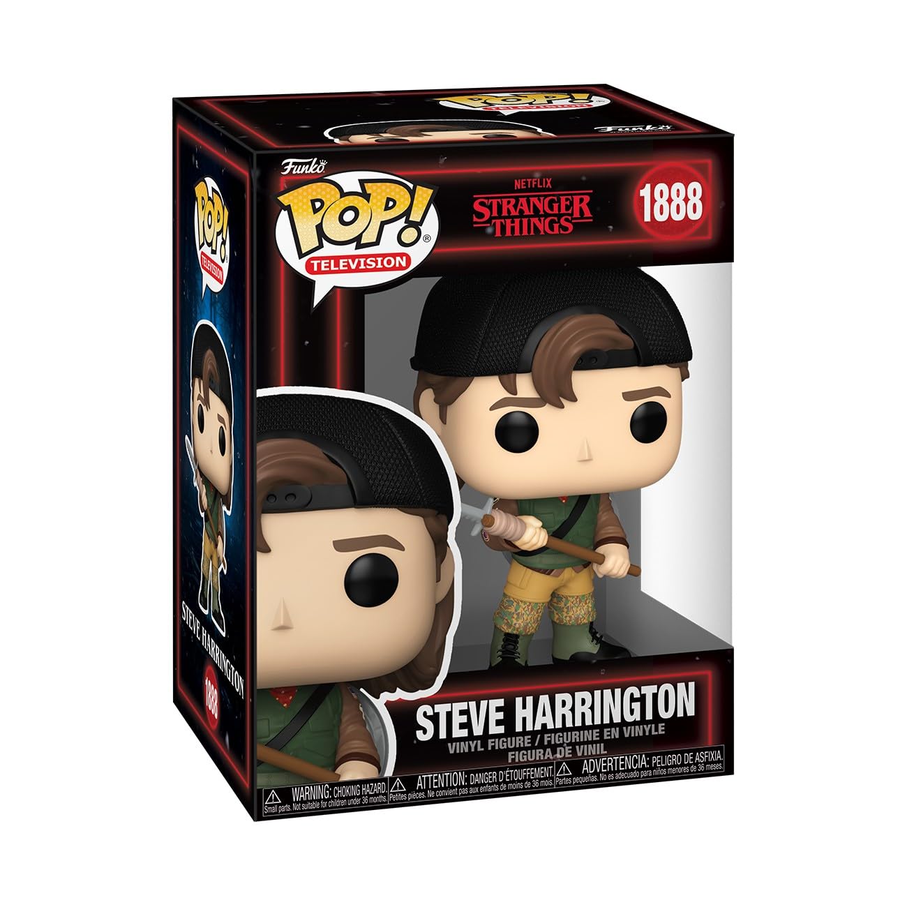 Funko POP! TV: Stranger Things Season 5 Steve Harrington Vinyl Figure | 3.75 in 1