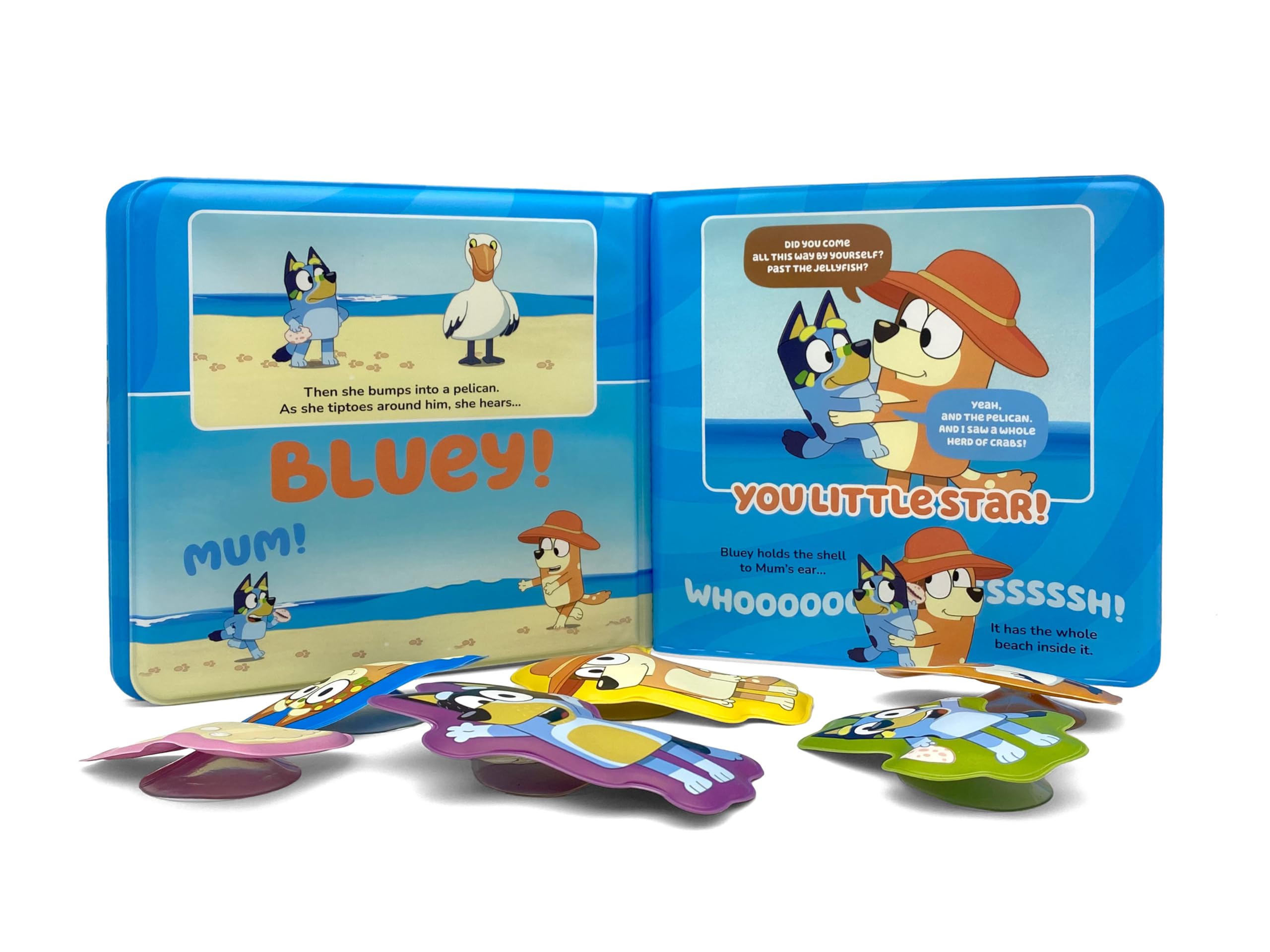 Phidal Bluey The Beach Bath Time Books - Waterproof Picture Book for Kids | Ages 1-4 4