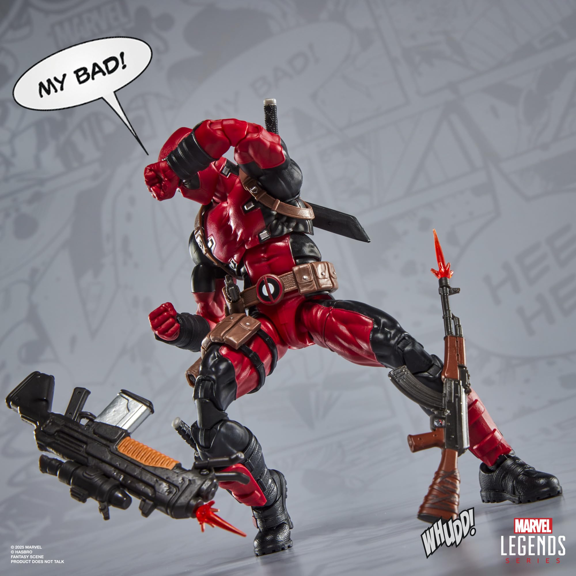 Marvel Legends Maximum Series Deadpool Action Figure with Doop | 6-Inch Scale | 24 Accessories 4