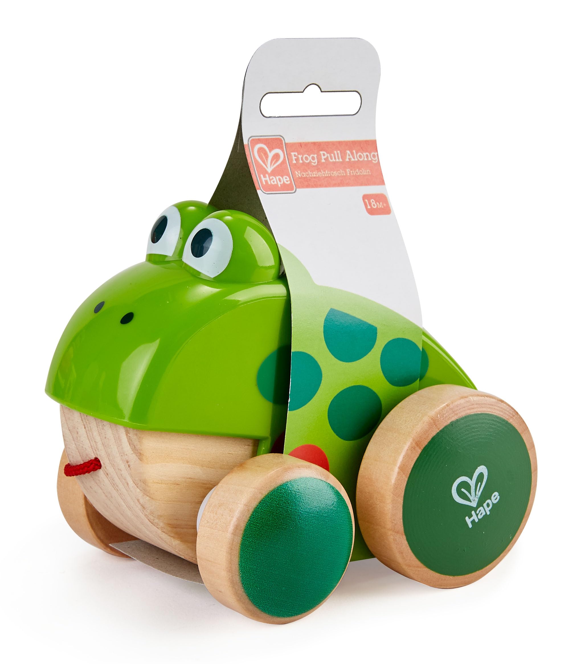Hape Wooden Frog Pull Along Toy - Encourages Mobility & Independence | Ages 12 Months+ 6