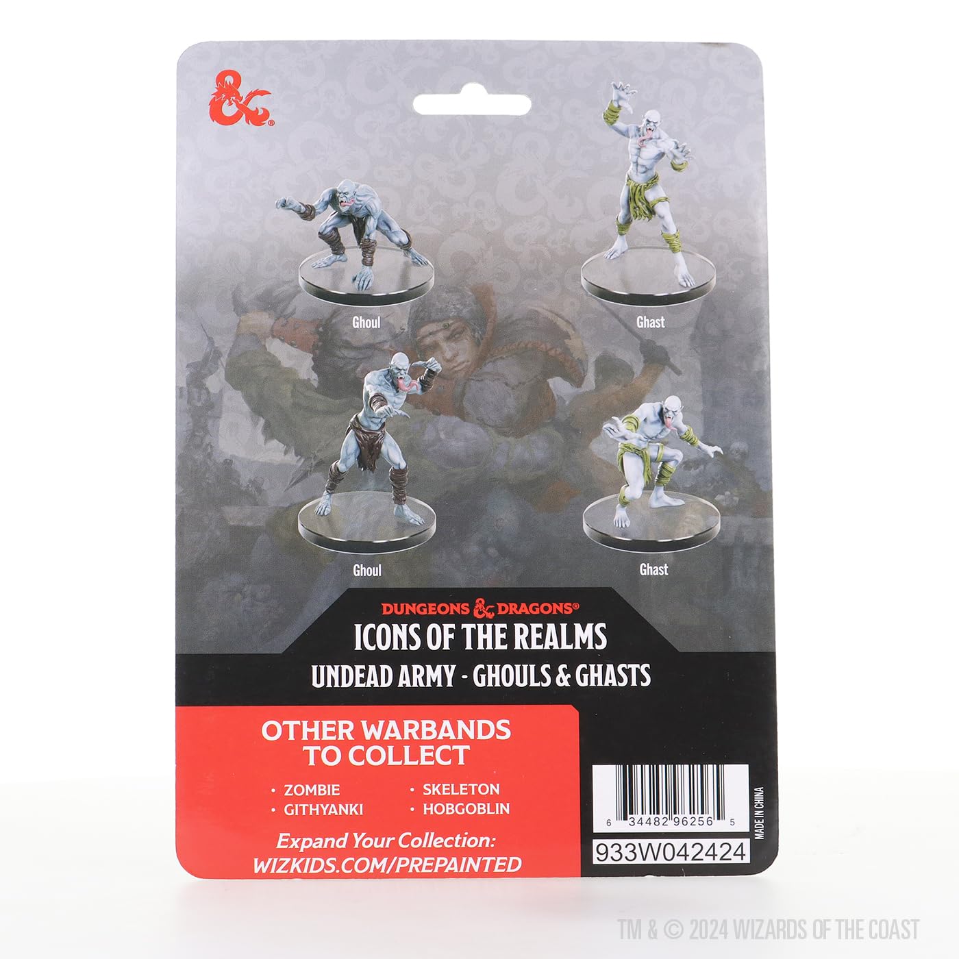 WizKids D&D Icons of the Realms: Undead Armies - Ghouls & Ghasts Miniature Set 3