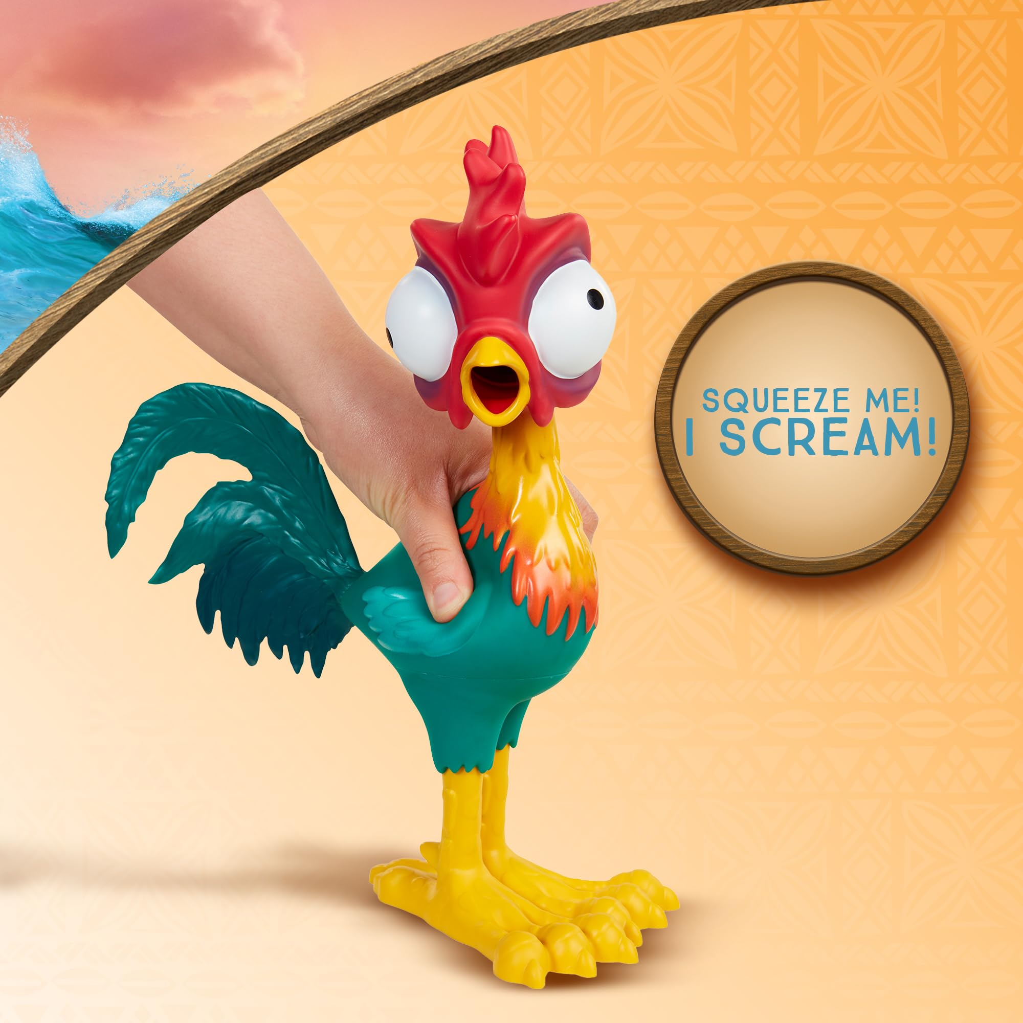 Disney Heihei Squeeze and Scream Toy - Movie Sound Feature | 30cm Tall 4