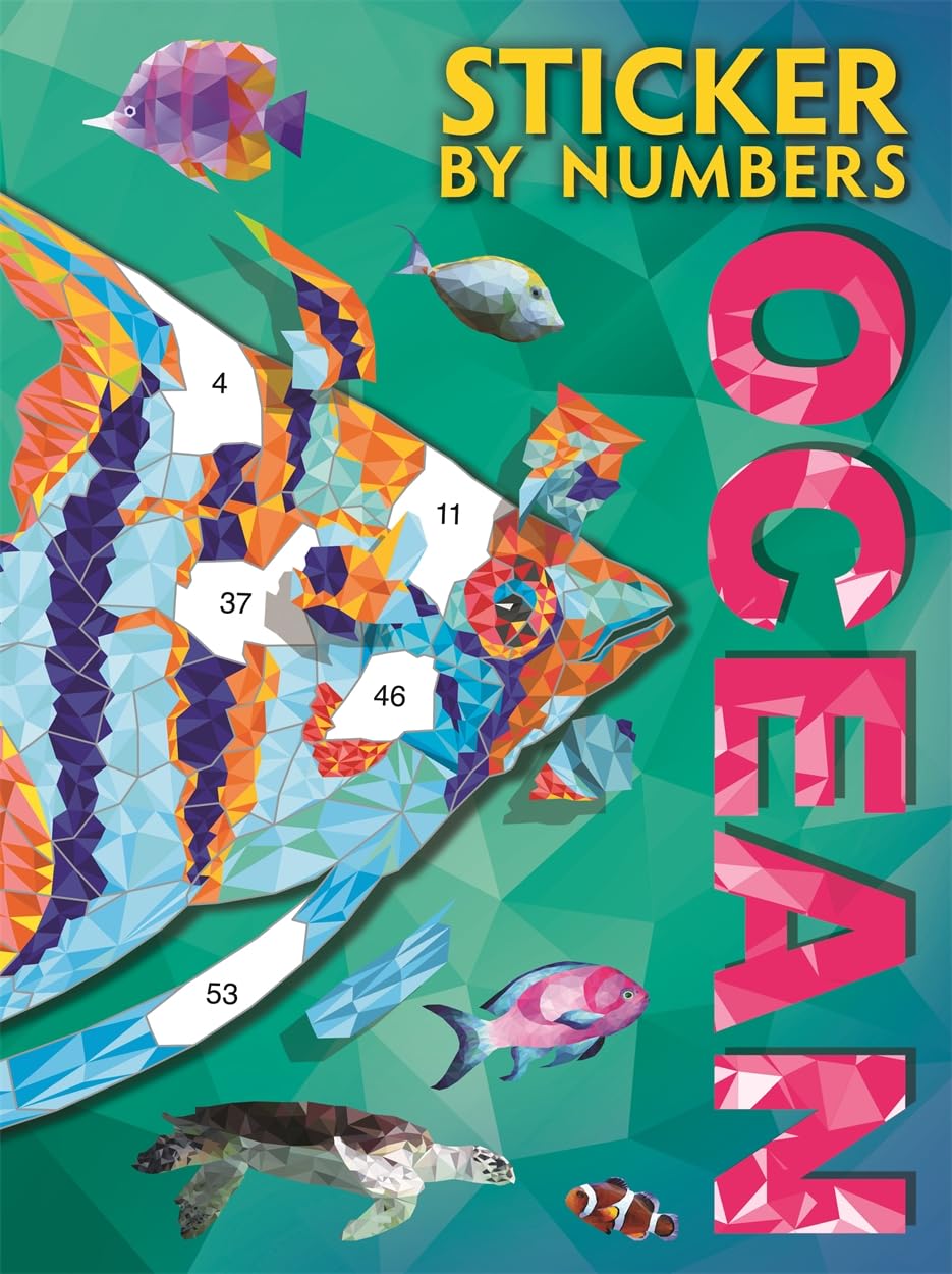 SparkPool Sticker By Numbers: Ocean Activity Book for Adults | Paperback | English