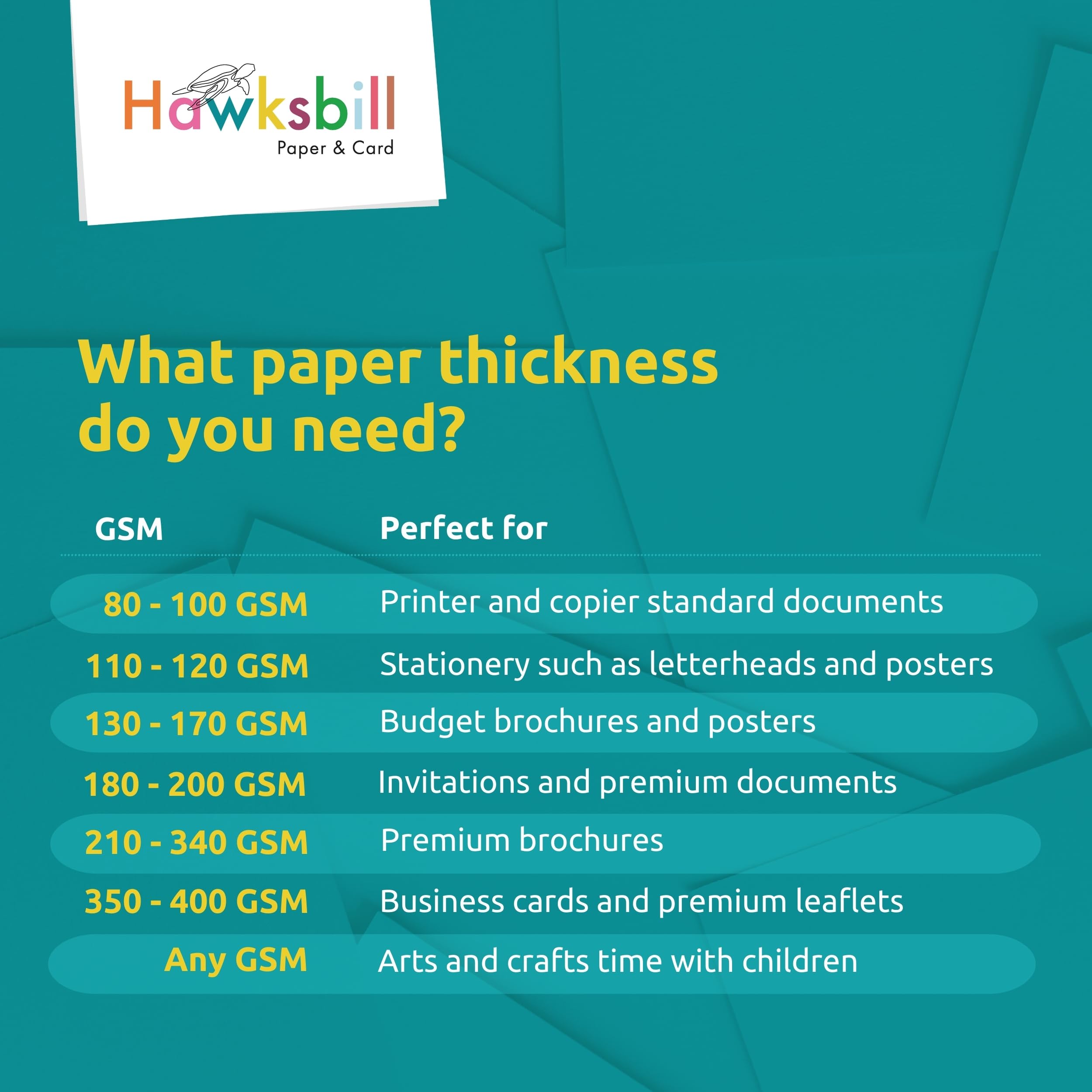 Hawksbill A4 Pastel Coloured Paper - 100 Sheets, 80GSM | Acid Free | Assorted Pastel 7