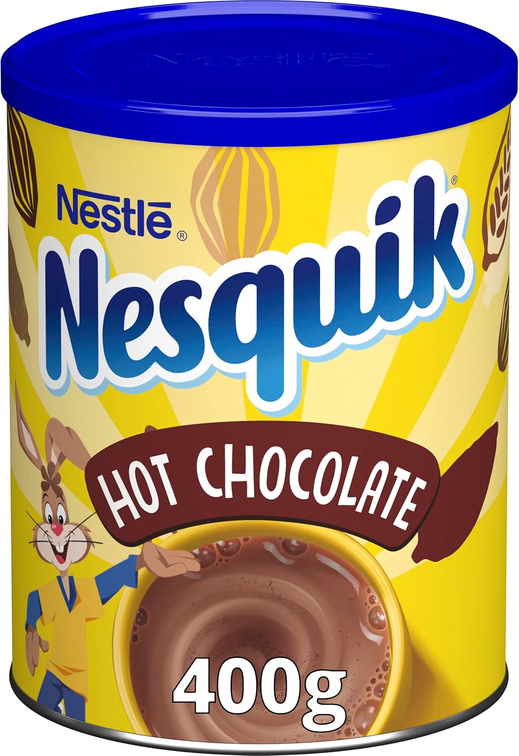 Nesquik Hot Chocolate Powder 400g - Gluten Free, No Artificial Ingredients, Sustainably Sourced Cocoa 1