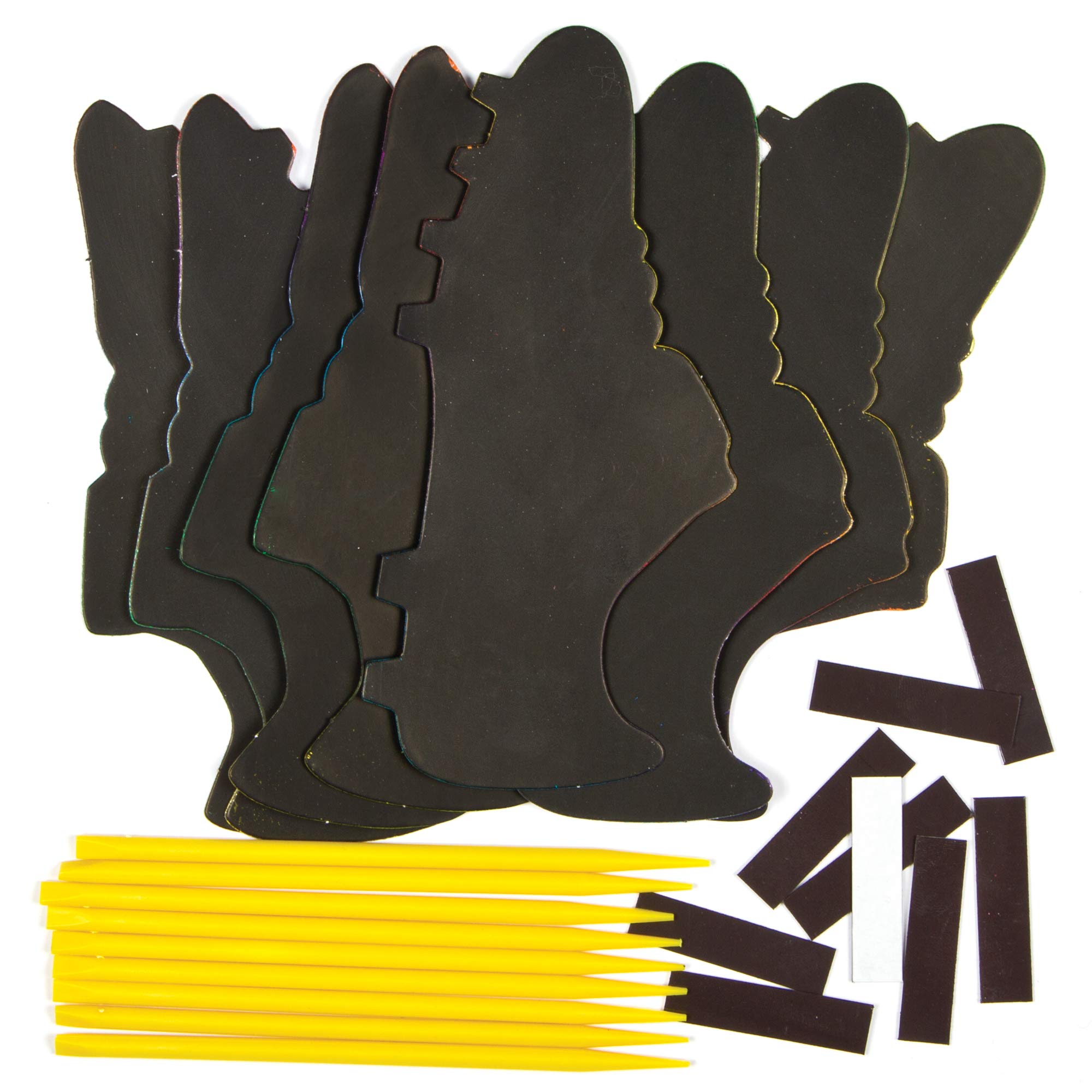 Baker Ross Football Boot Scratch Art Magnets - 10 Pack | Self-Adhesive | Includes Tools 4