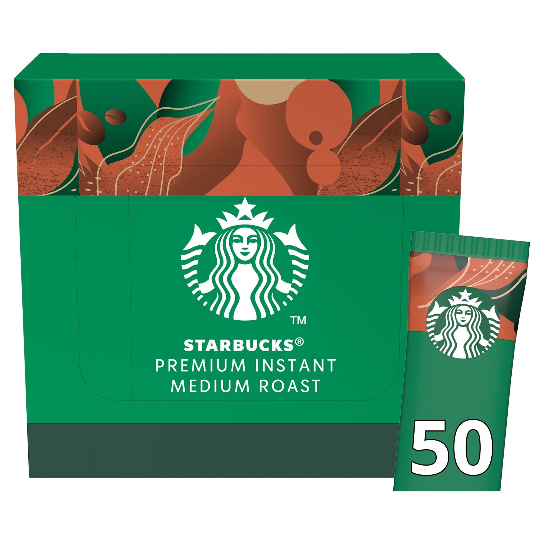 STARBUCKS Instantkaffeebeutel mittlere Röstung – 50 x 2,3 g – 100 % Arabica-Mischung aus Lateinamerika