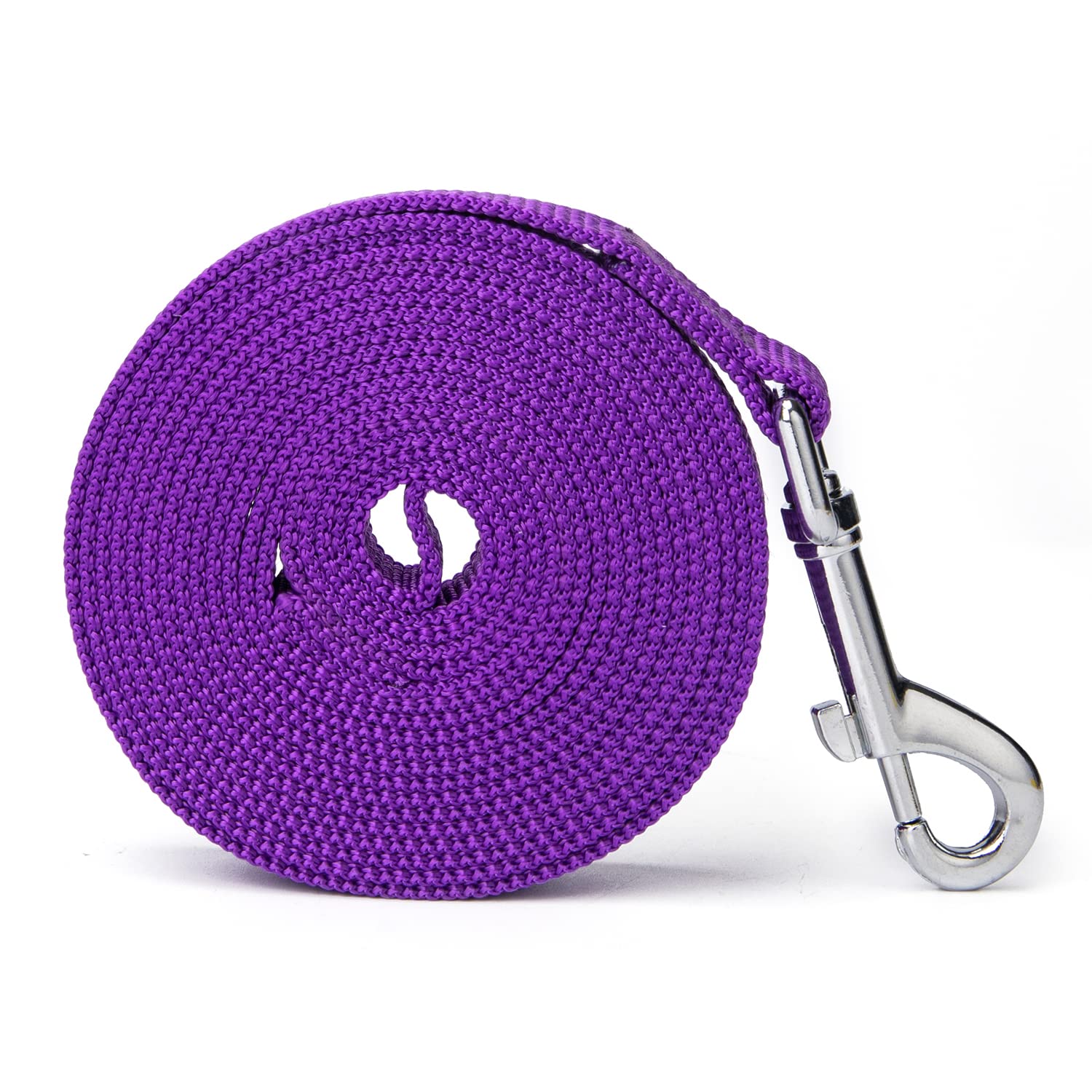 Siumouhoi Nylon Dog Training Leash - 1 Inch Wide, 10 Feet Long, Purple 8