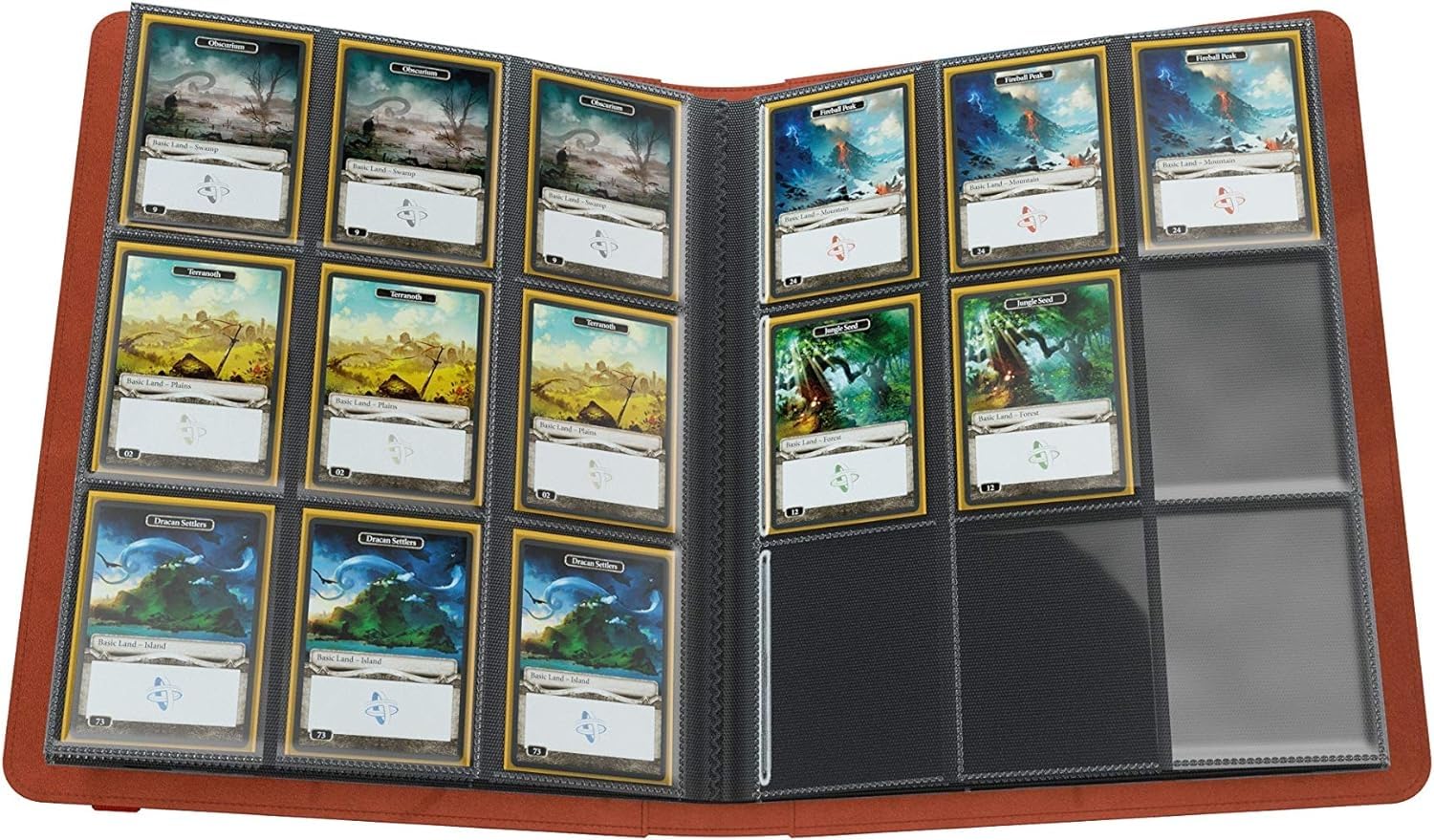Gamegenic Prime Album - 360 Card Capacity | Side-Loading Pockets | Red 5