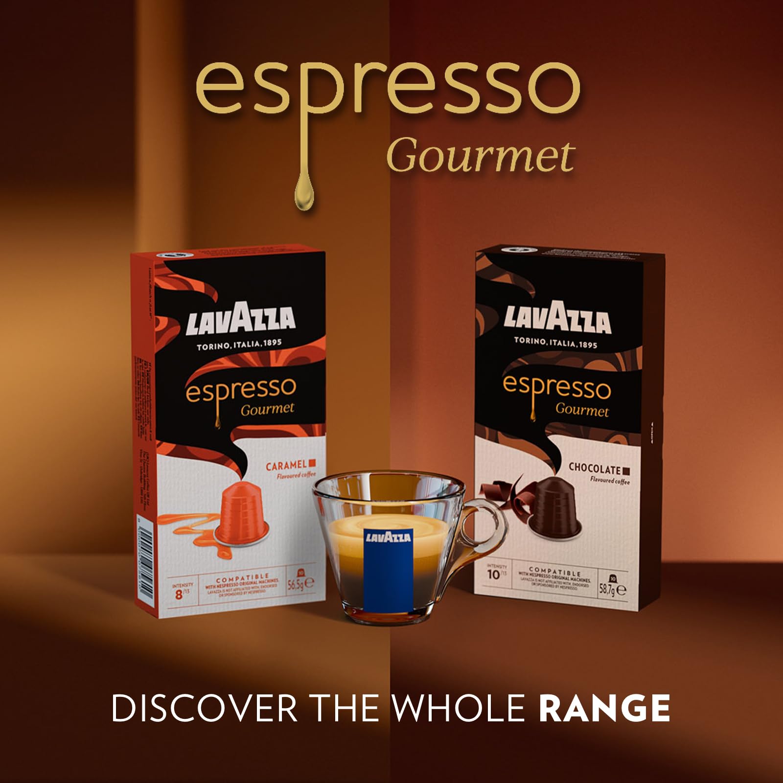 Lavazza Espresso Gourmet Chocolate - Nespresso Original Machine-Compatible Coffee Capsules