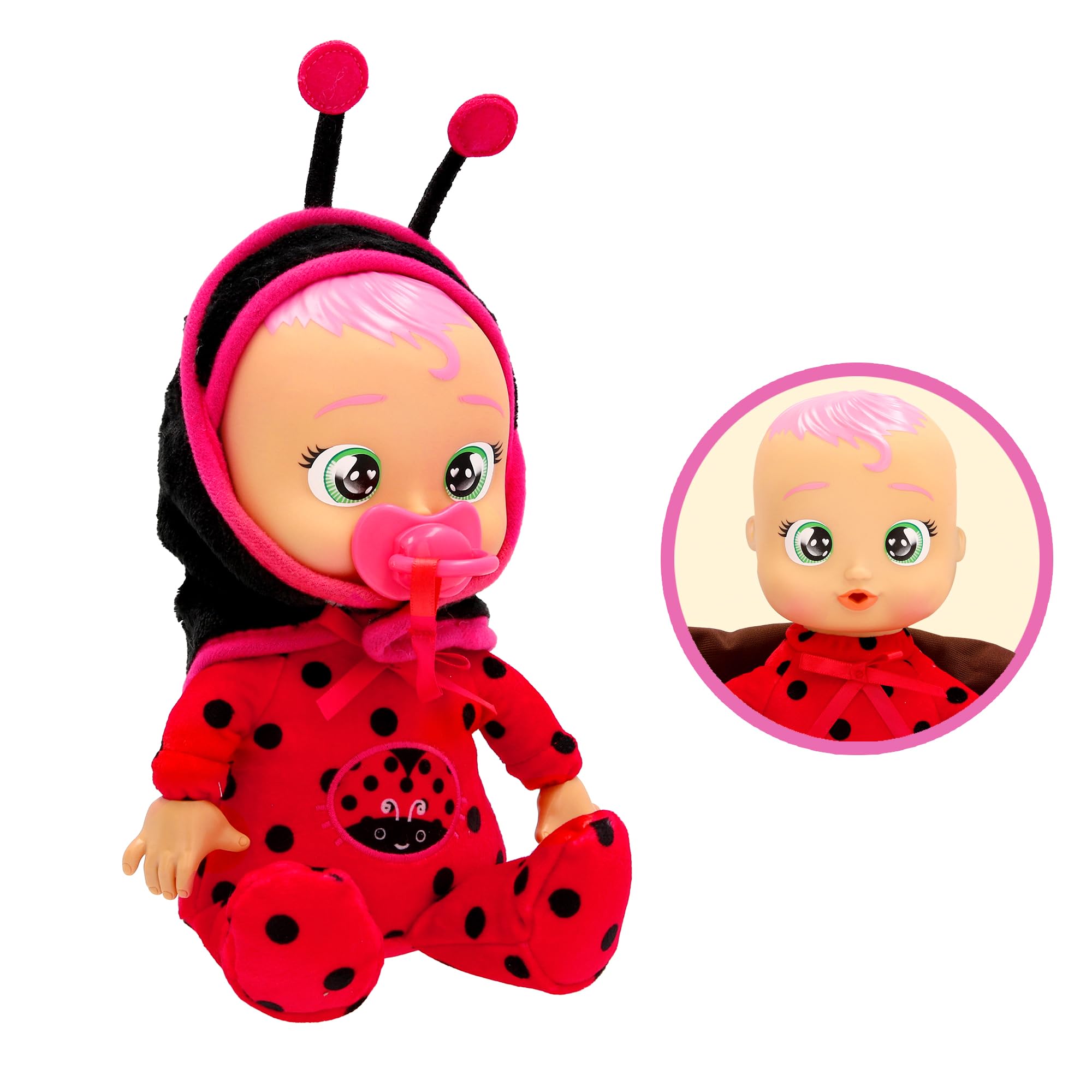 IMC TOYS CRY BABIES Lady Tiny Cuddles Plush Doll | Cries Real Tears | Ages 3+ 2