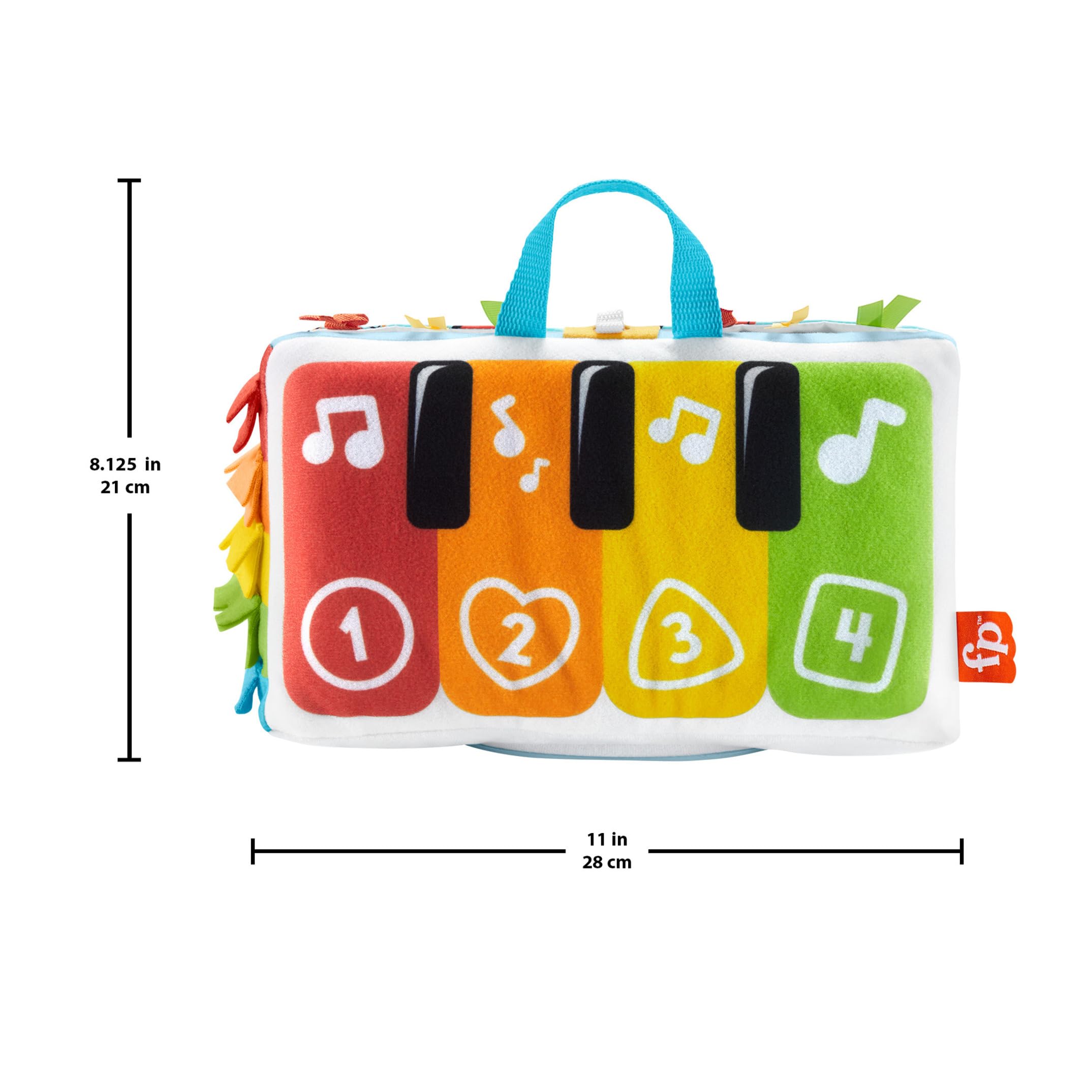 Fisher-Price Kick & Play Soft Piano - Musical Baby Toy for Tummy Time & Sensory Play 17