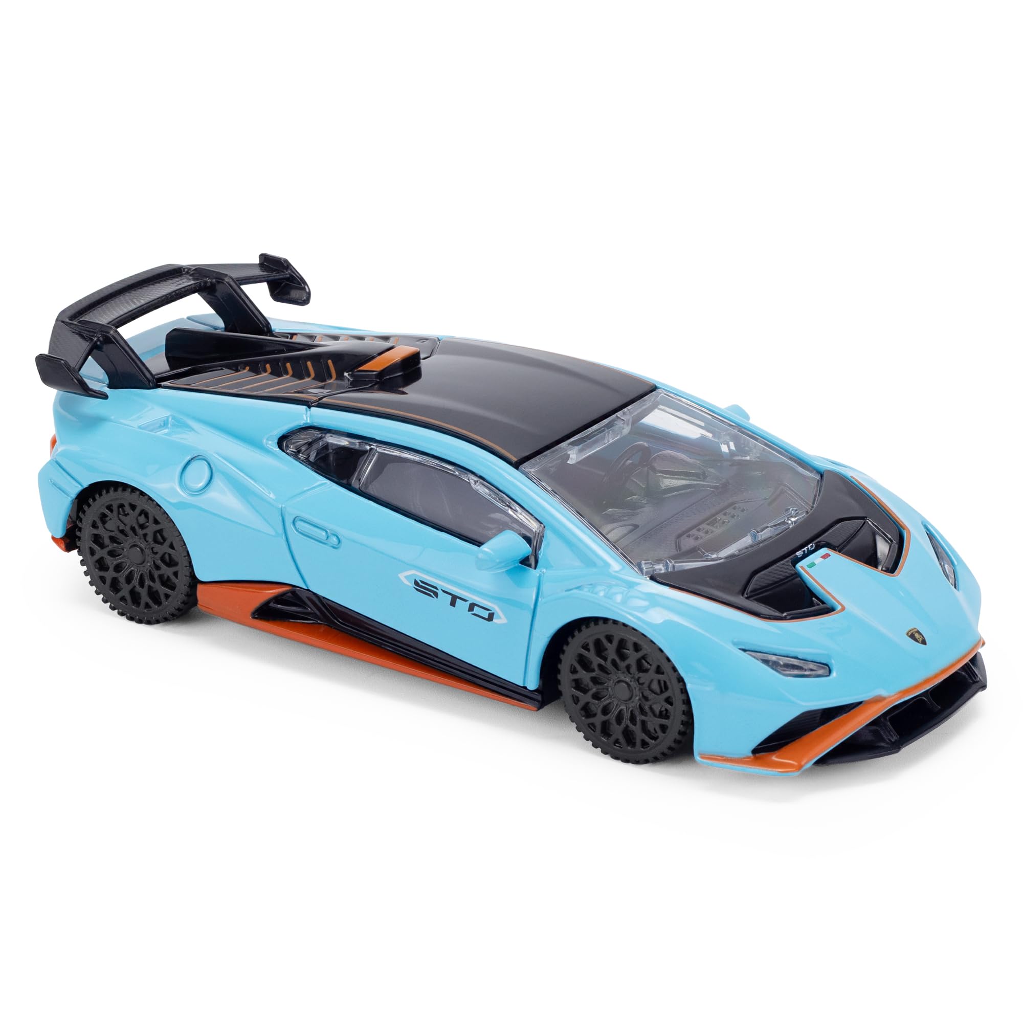 CMJ Lamborghini Huracan STO Die-Cast Model Car - 1:43 Scale, Blue | Detailed Collector Edition
