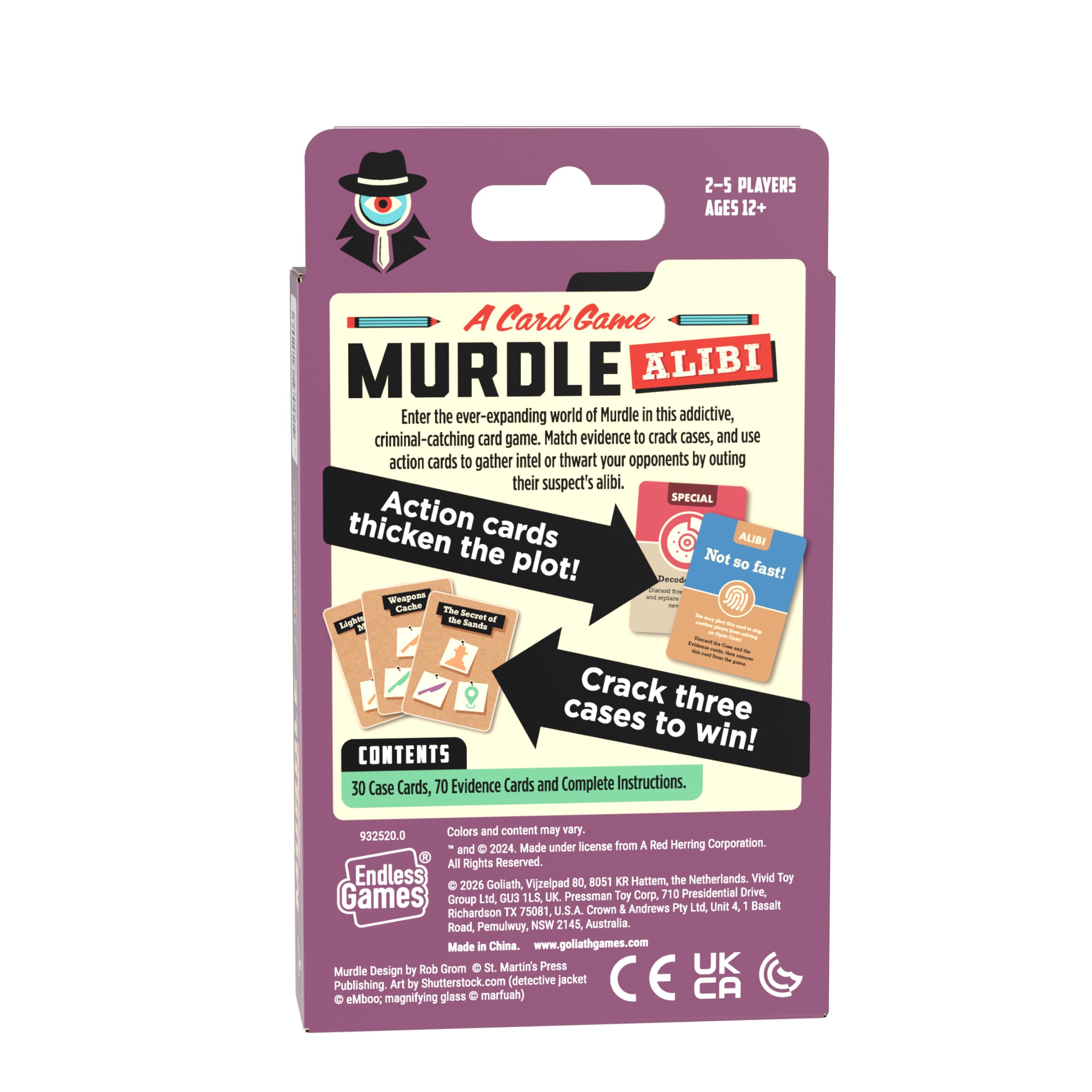Goliath Murdle - Alibi Card Game | Solve 3 Cases | Ages 12+ 3