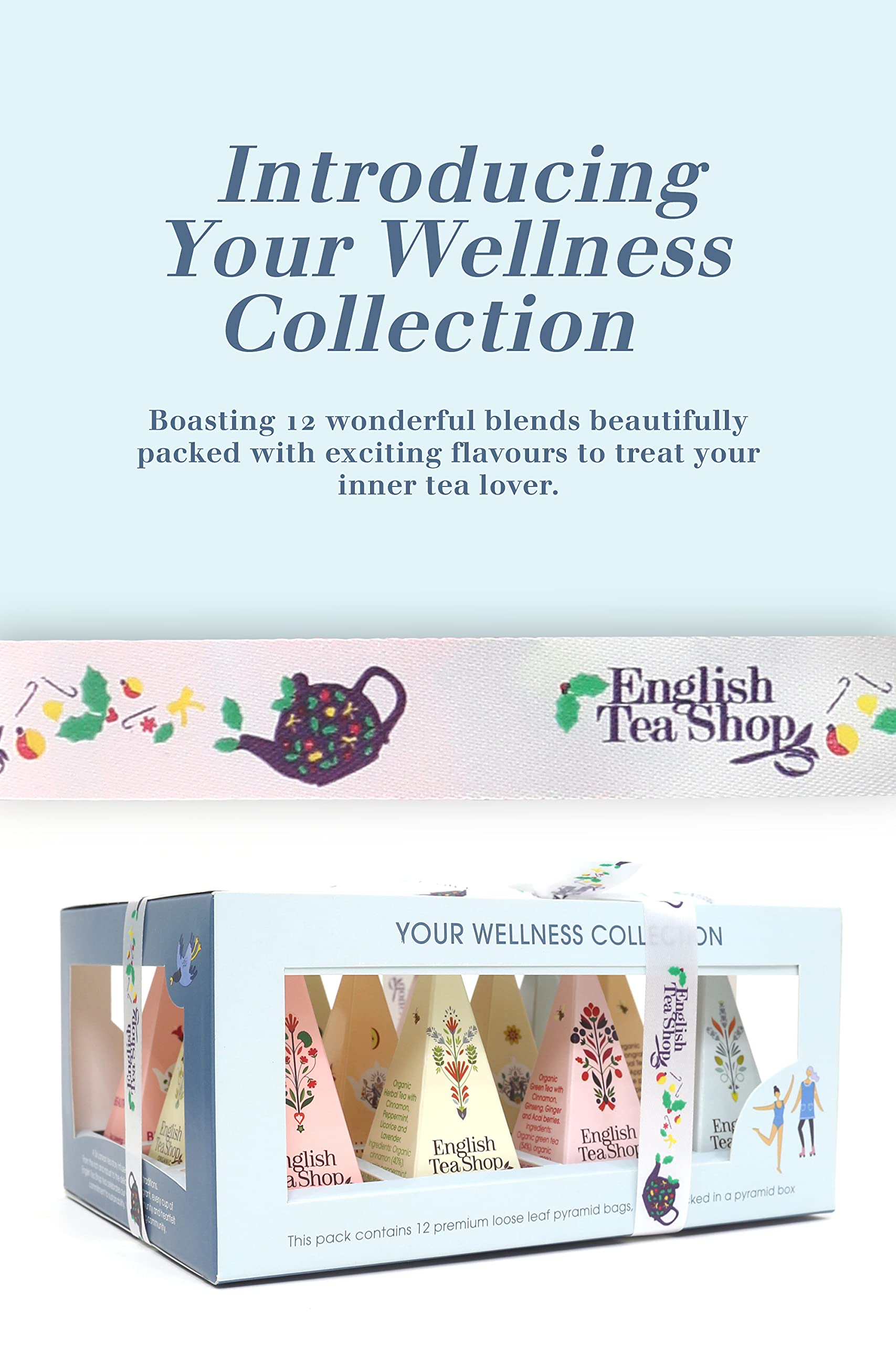 English Tea Shop Organic Wellness Tea Collection - 12 Pyramid Tea Bags | 6 Flavours 4