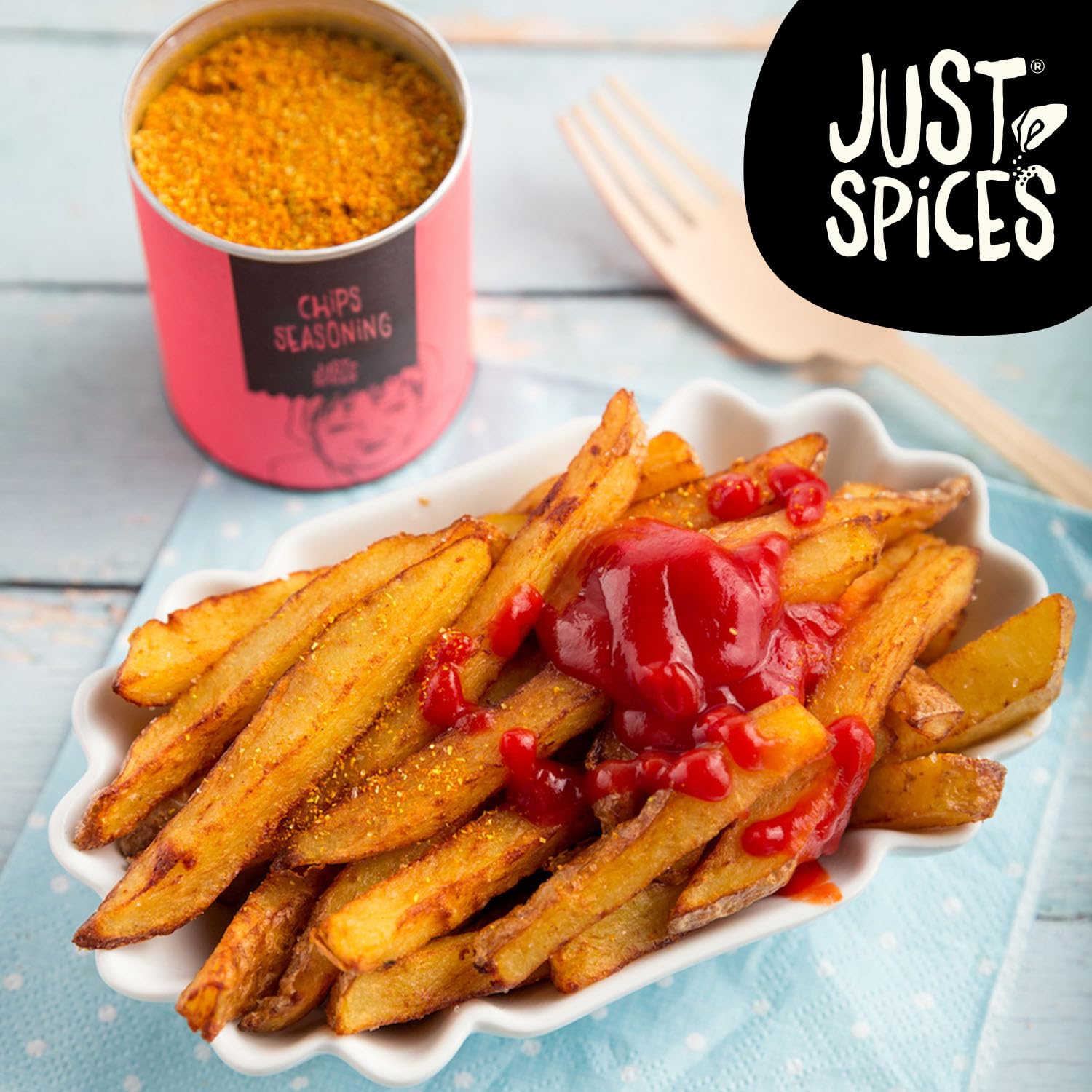 Just Spices Chips Seasoning - Crispy Finish for Chips & Wedges | 85g 3