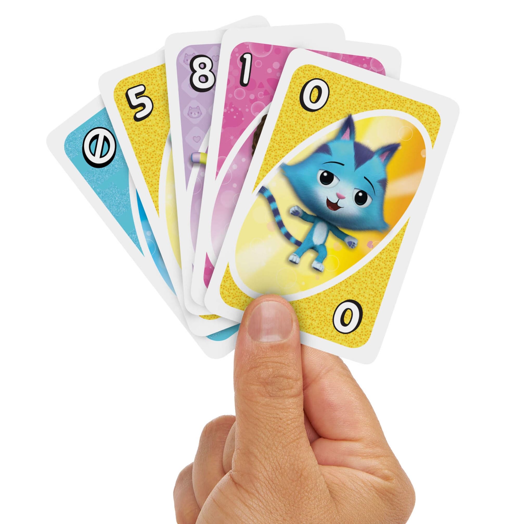 Mattel Games UNO Junior Gabby's Dollhouse Card Game for Kids and Family