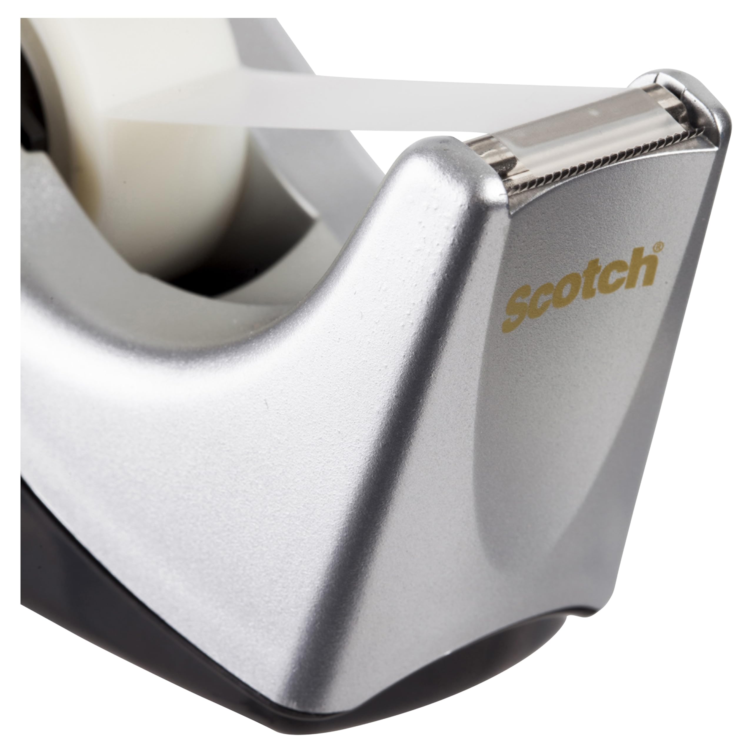 Scotch Tape Dispenser C60 - Weighted Base for One-Handed Use | Includes 1 Roll Magic Tape 19mm x 33m 5