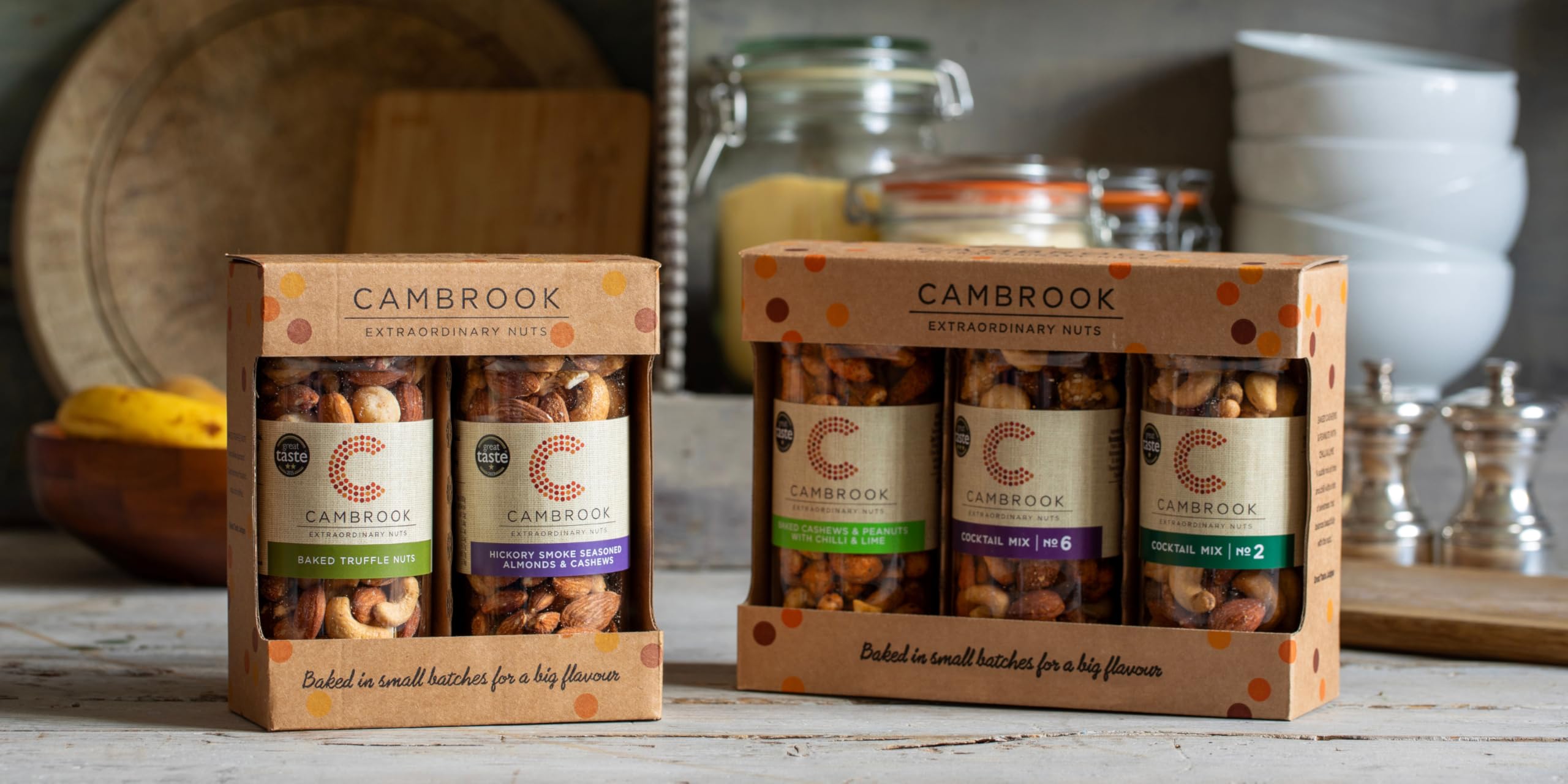 C Cambrook Extraordinary Nuts Hickory Smoke Almonds & Cashews & Baked Truffle Nuts Gift Set | 860g Total 4